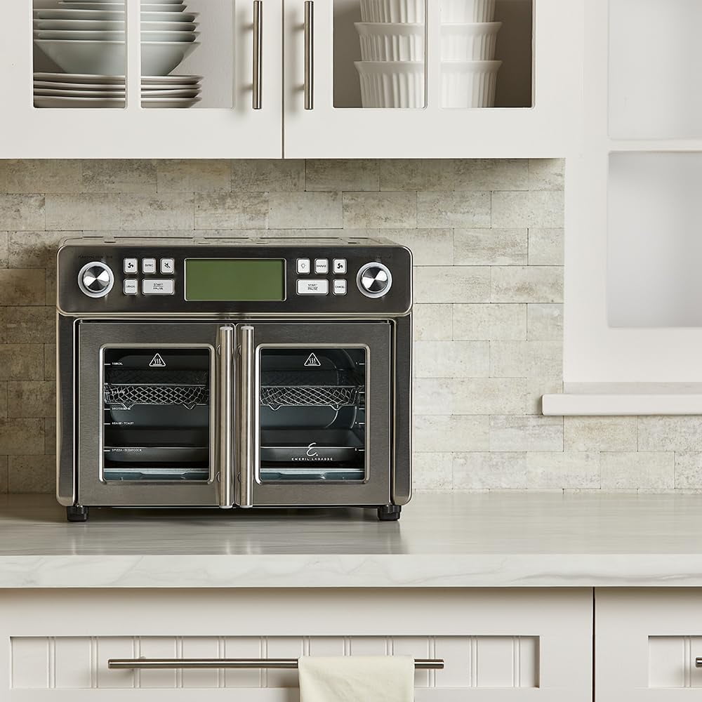 Emeril Lagasse Dual Zone 360 Air Fryer Oven Combo with French Door, 25 QT Extra Large Cook Two Foods in Different Ways, Up to 60% Faster from Frozen to Finish - Image 8