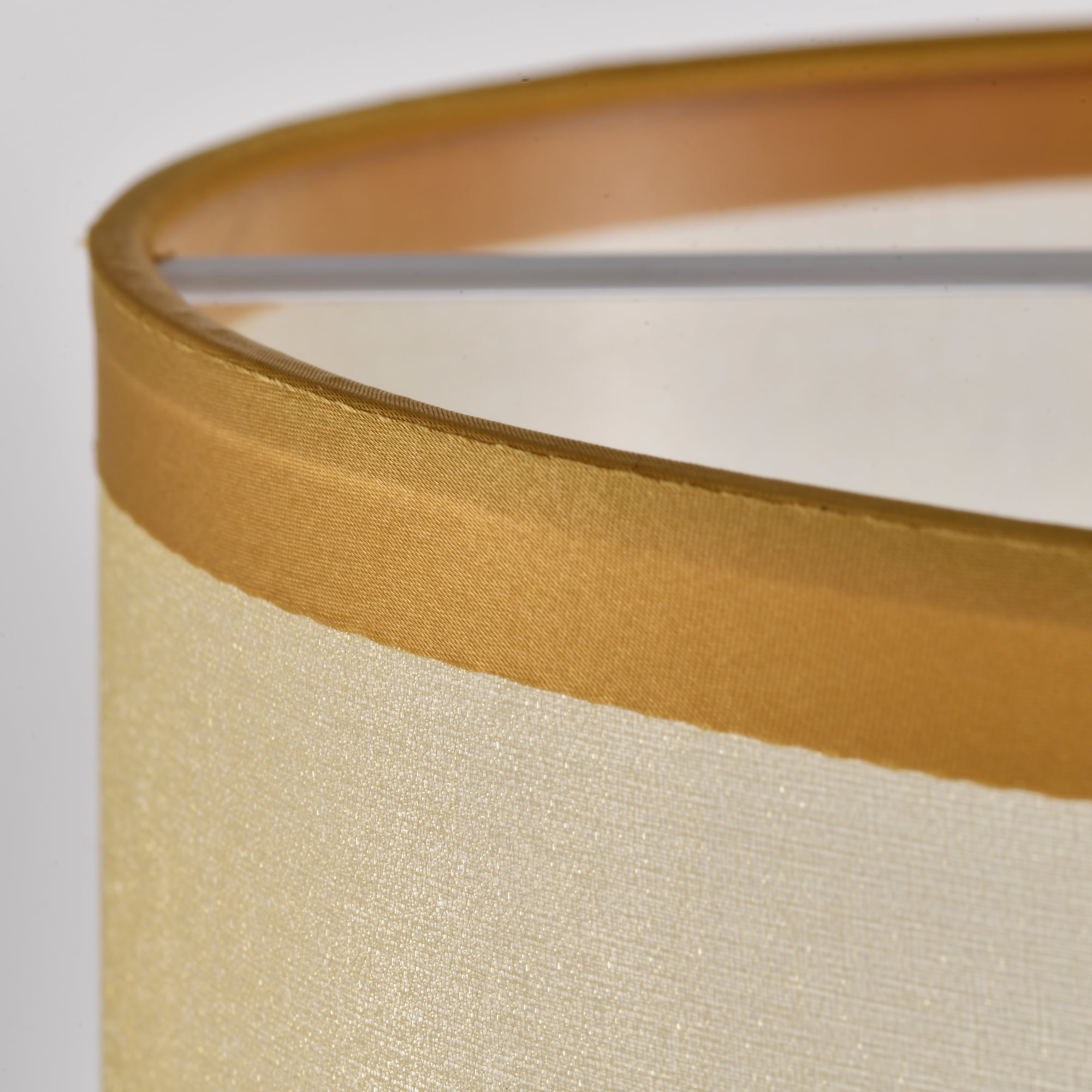 ASHOP Ceiling Light Semi Flush Mount Fixtures Modern Close to Ceiling Lamps Gold Drum Light Fixture with Double Shade - Image 9