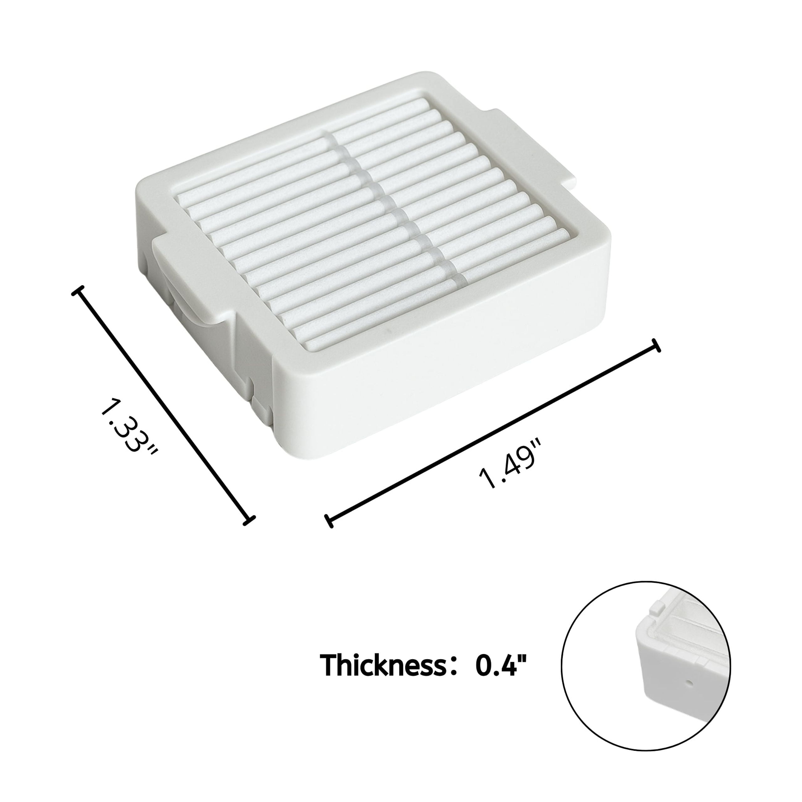 Nispira True HEPA Filter Replacement For Breath Breathe Pure Plus Portable Plug in Air Purifier, Pack of 12 - Image 4