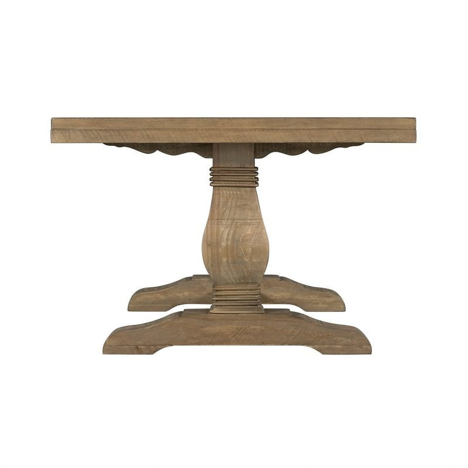 Martin Svensson Home Napa Pedestal Coffee Table, Reclaimed Natural - Image 2