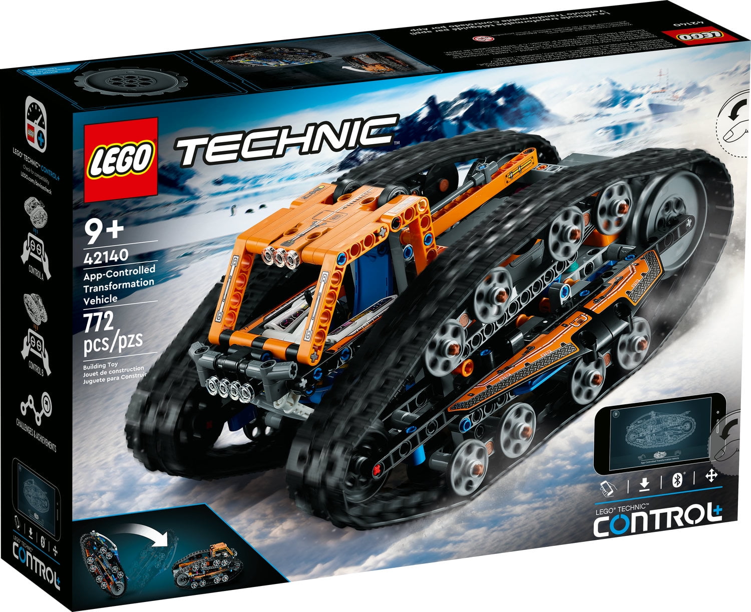LEGO Technic App-Controlled Transformation Vehicle 42140, Off Road Remote Control Car, Building Car Kit that Flips, 2in1 RC Truck and Race Car Toy, Great Gift for Boys, Girls, Kids Who Love RC Cars - Image 8
