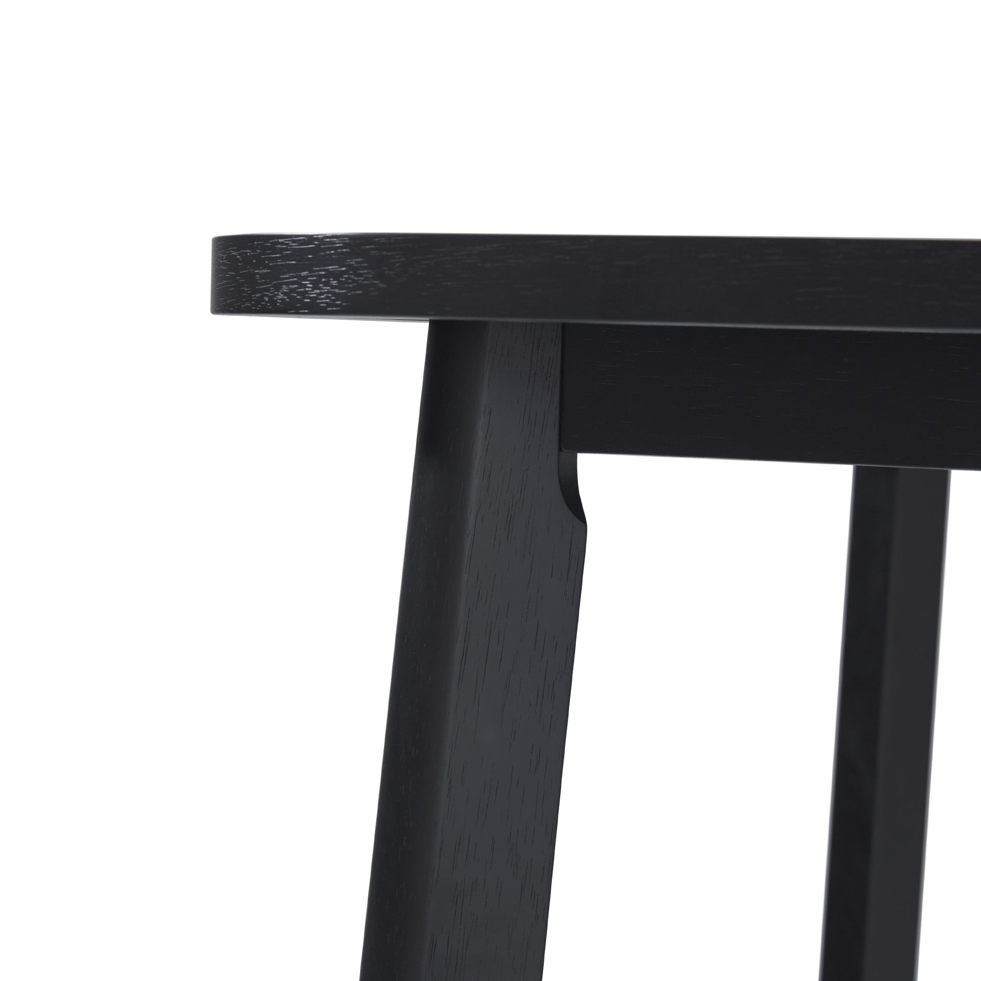 Walker Edison Modern Solid Wood Rectangle Dining Table, Black - Image 4