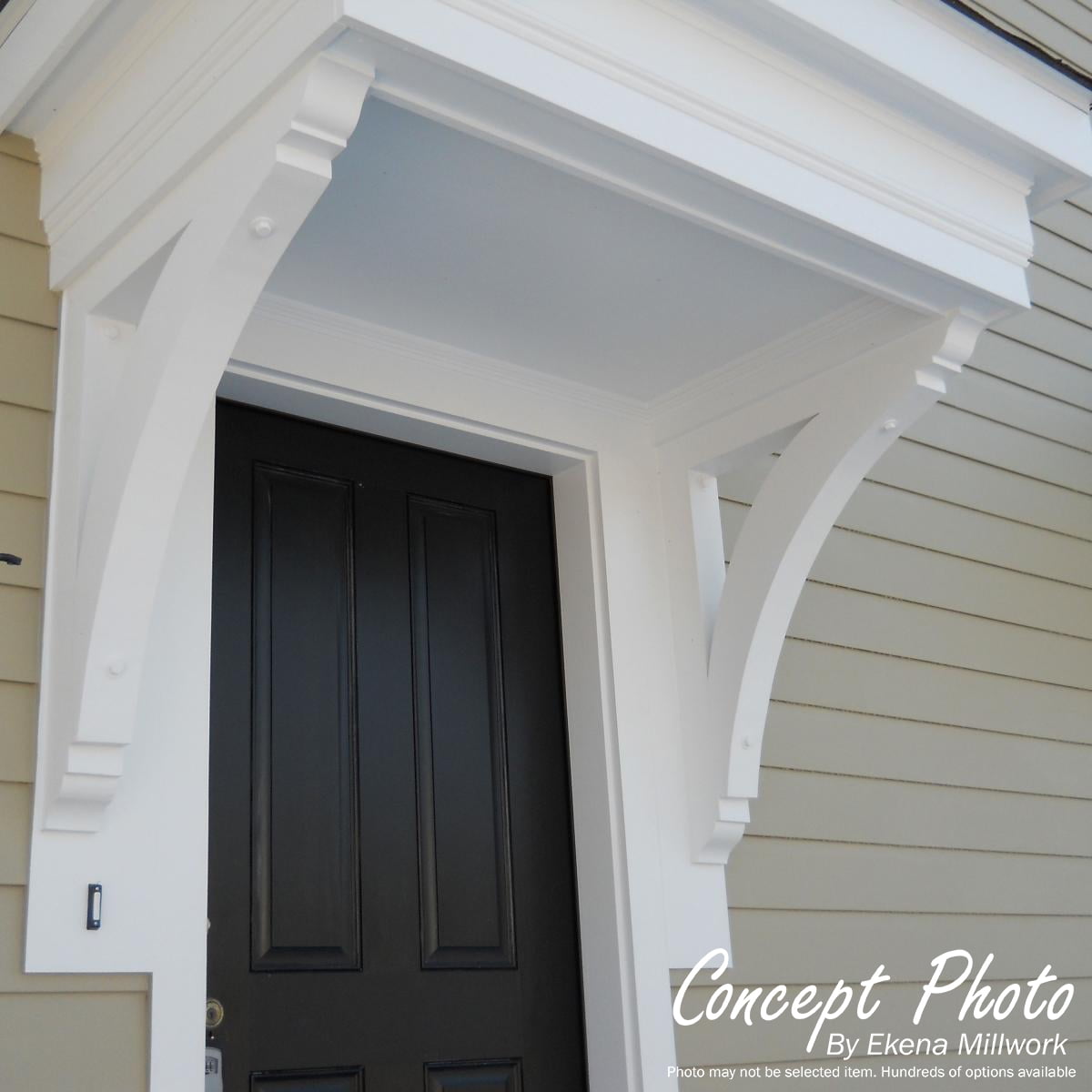 Ekena Millwork 4"W x 14"D x 18"H Merced Block Rough Sawn Bracket w/ Offset Brace, Western Red Cedar - Image 16