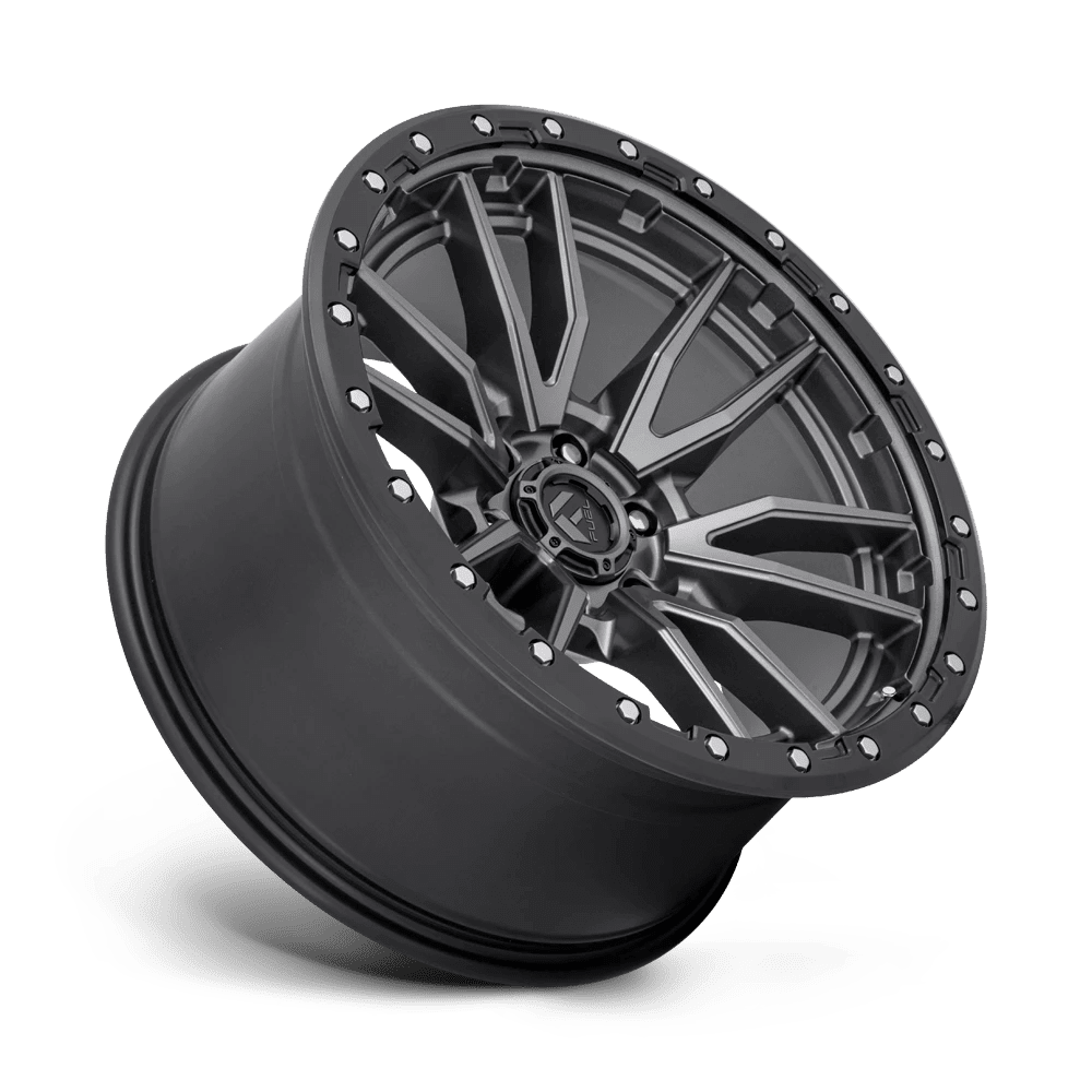 Fuel 1PC Aluminum Rim D680 REBEL 20X10in Matte Gun Metal Black Bead Ring Finish, D68020008947 - Image 2