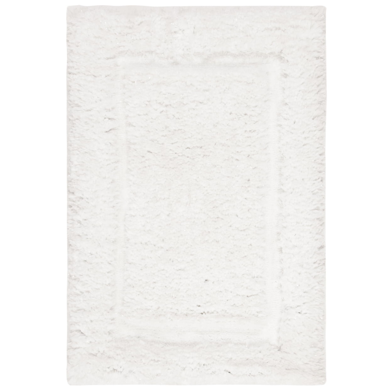 SAFAVIEH Glamour Douglas Solid Shag Area Rug, Ivory, 5' x 8' - Image 7