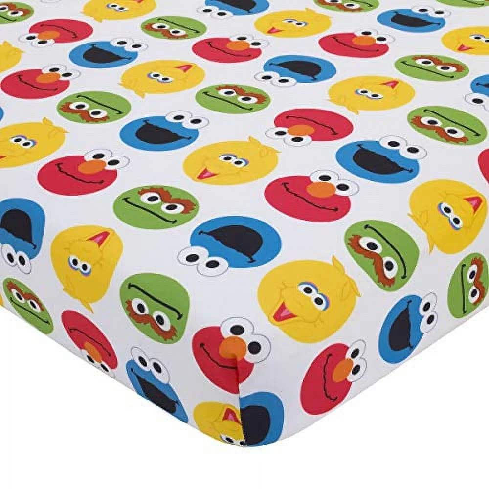 Sesame Street Sesame Street Best Friends Blue and Red 4 Piece Toddler Bedding Set - Image 4