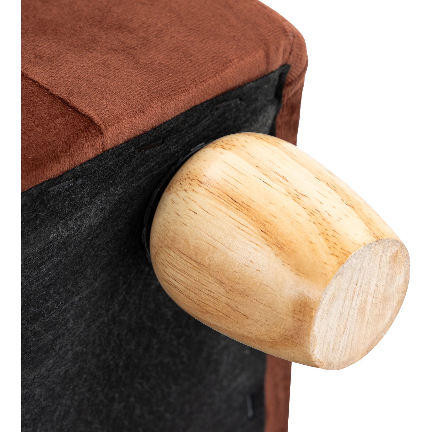 Critter Sitters 42-in. Elegant Brown Faux-Velvet Rectangle Dog Pet Bed - Image 9