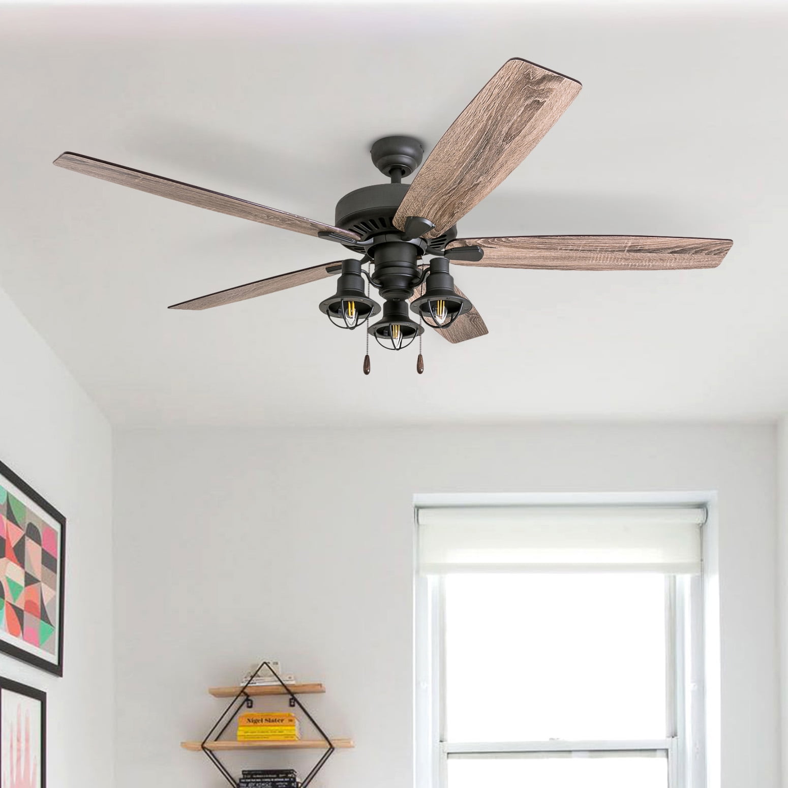 Prominence Home Ennora 60 In. Bronze Indoor Ceiling Fan - Image 7
