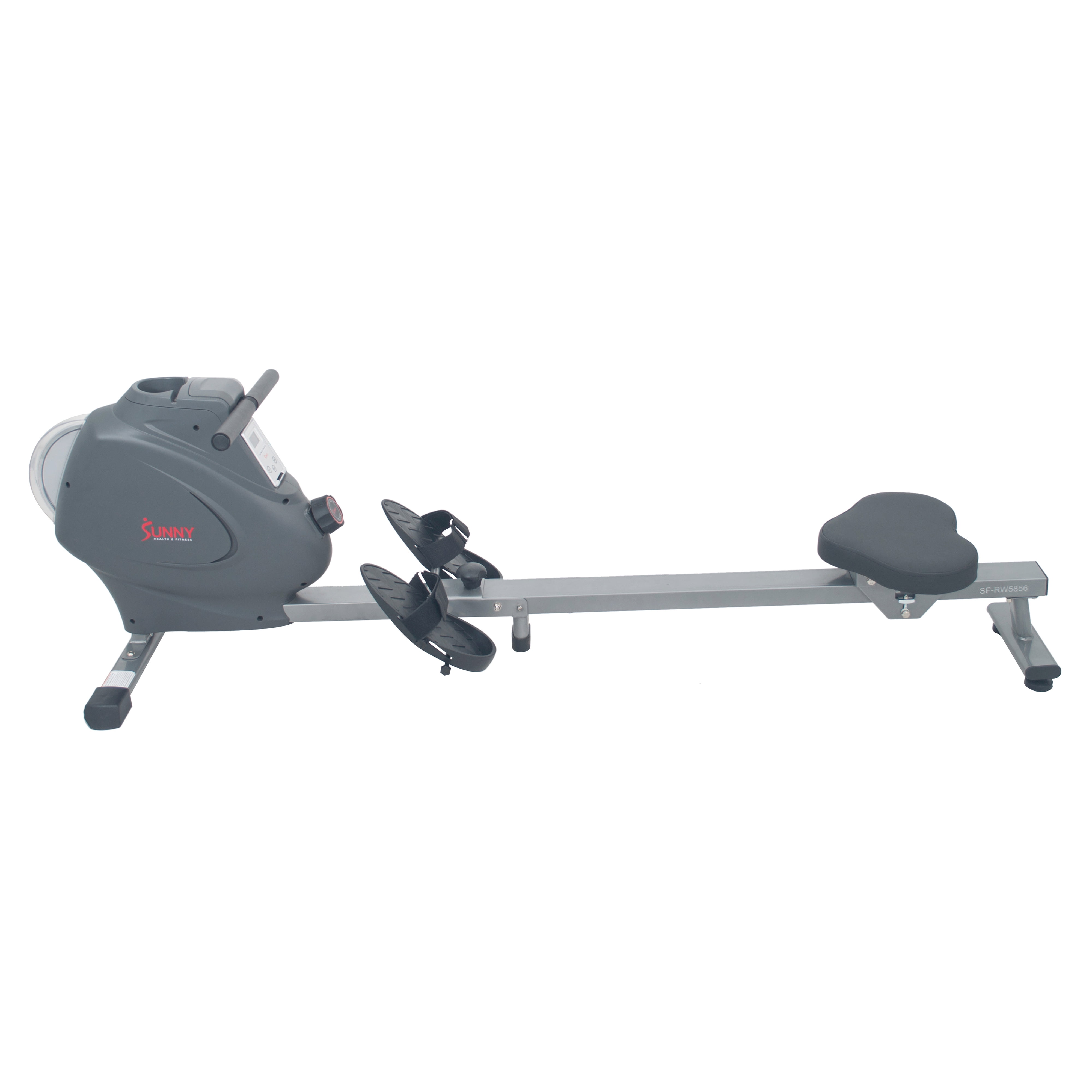 Sunny Health & Fitness Magnetic Rowing Machine Rower, LCD Monitor with Device Holder - SF-RW5856 - Image 3