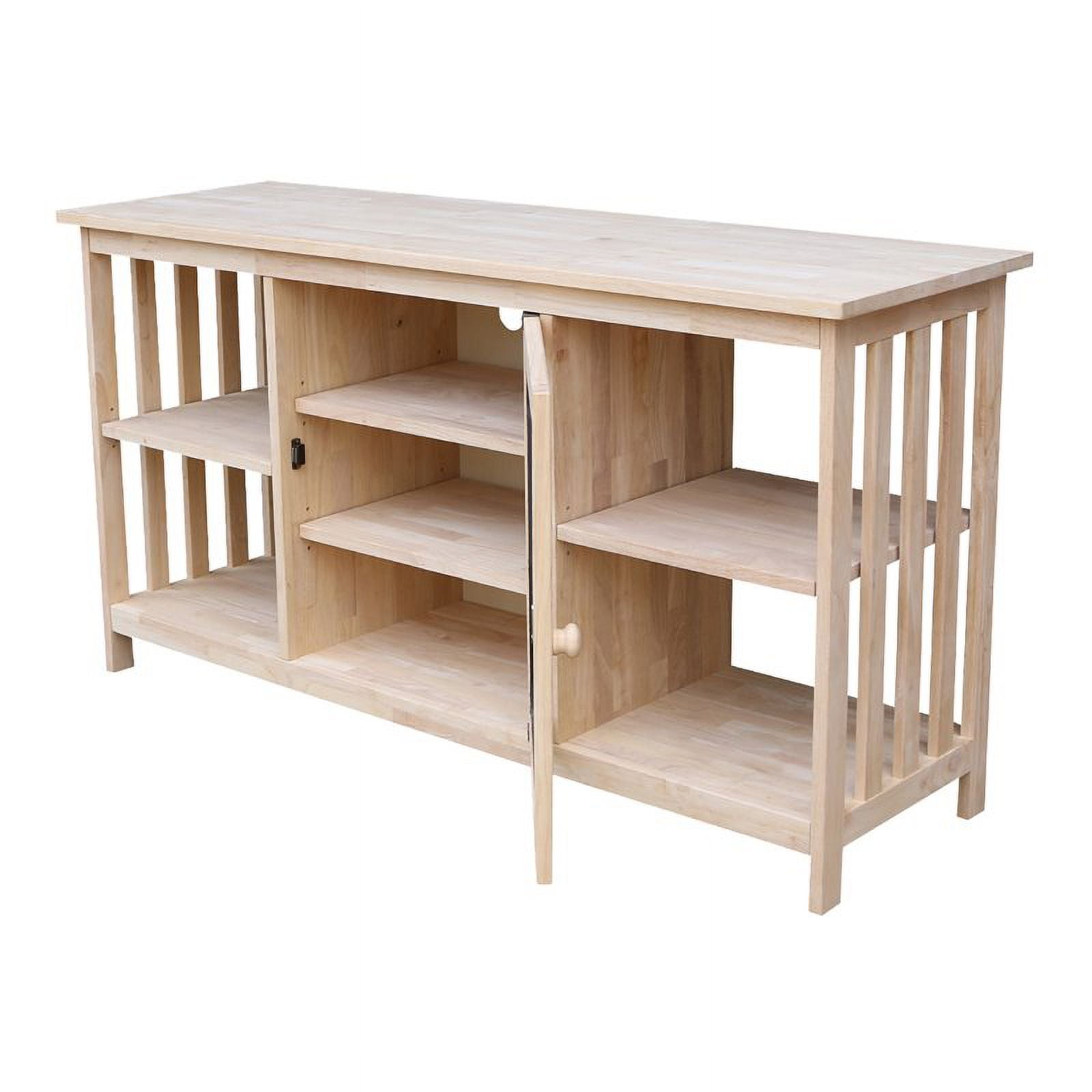 International Concepts Solid Wood Mission Entertainment Stand - Image 8