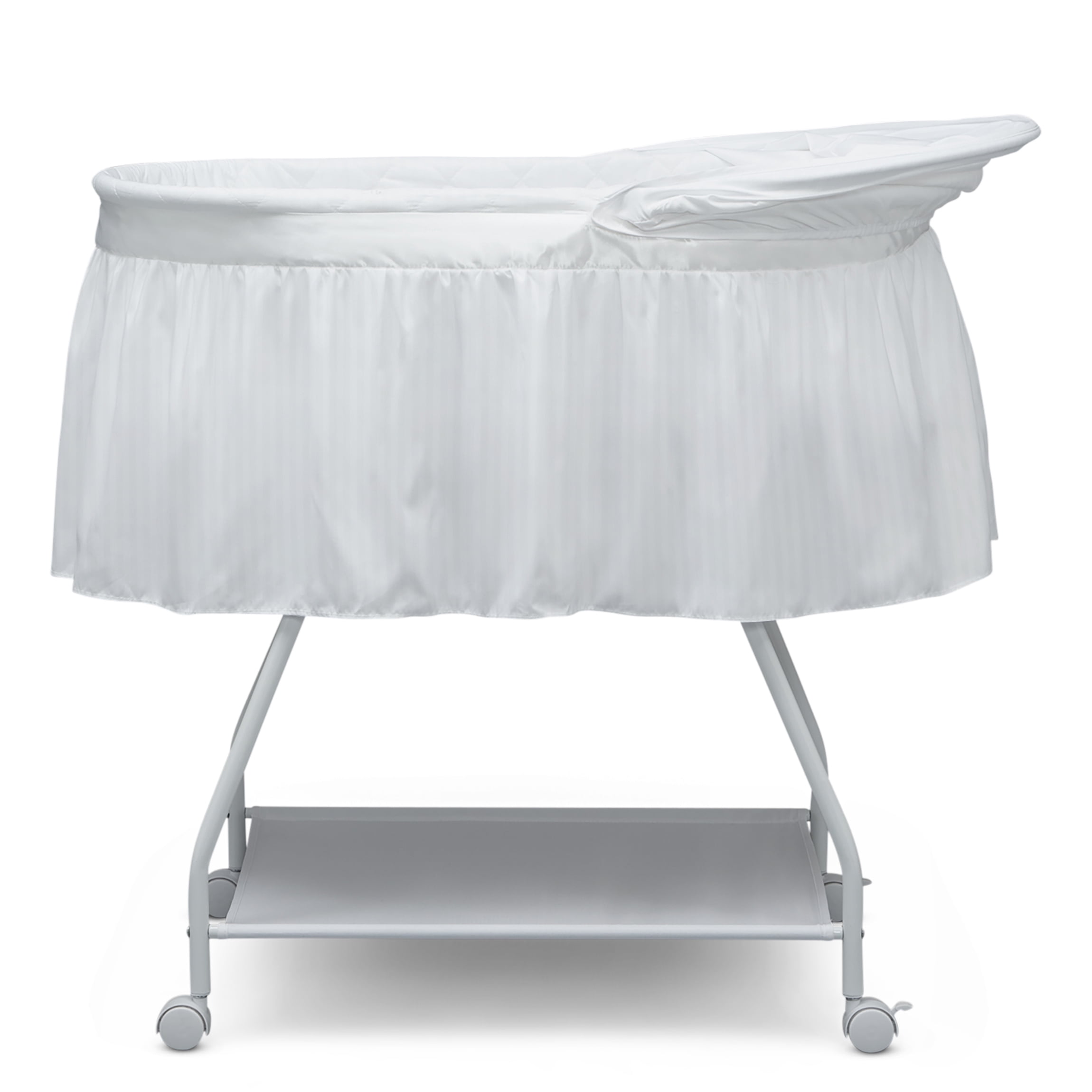 Delta Children Classic Sweet Beginnings Bassinet, White - Image 2
