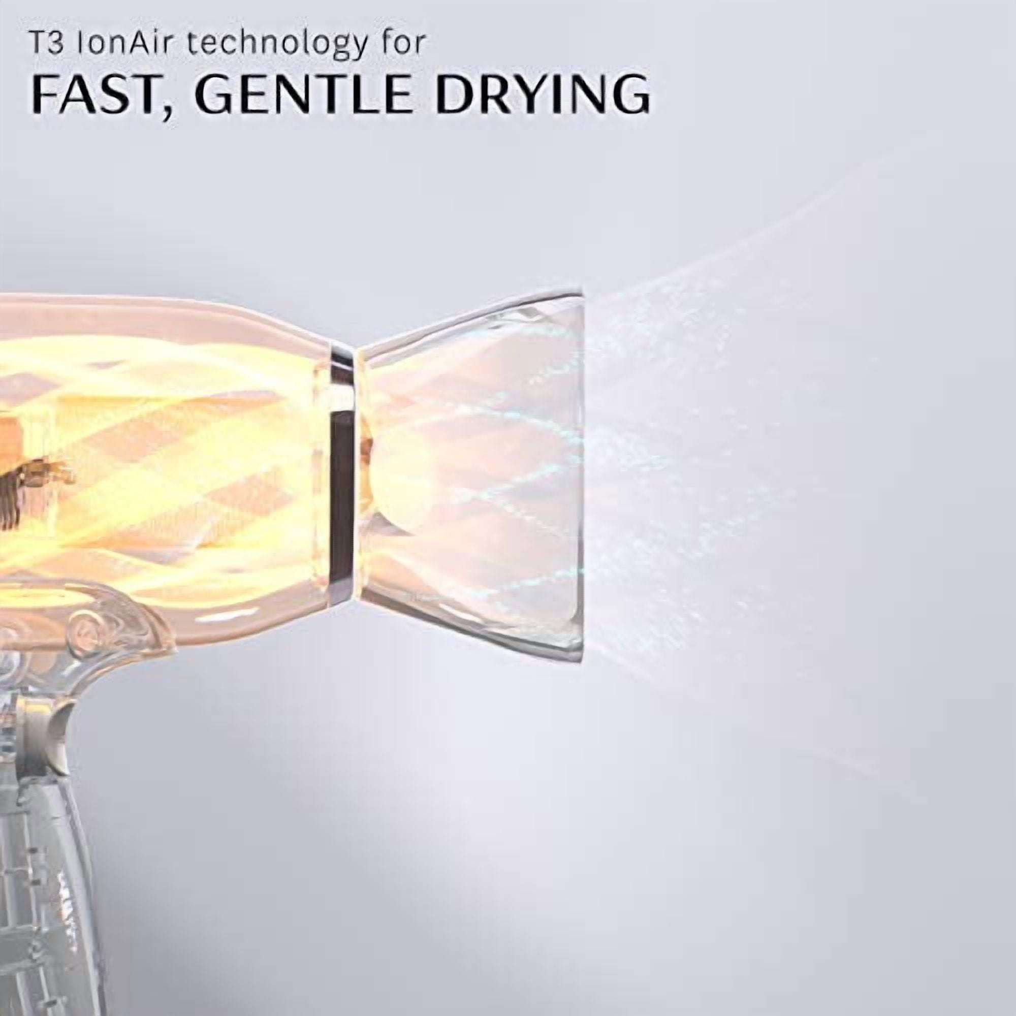 T3 Fit Compact Hair Dryer, White/Rose Gold 1 Count - Image 8