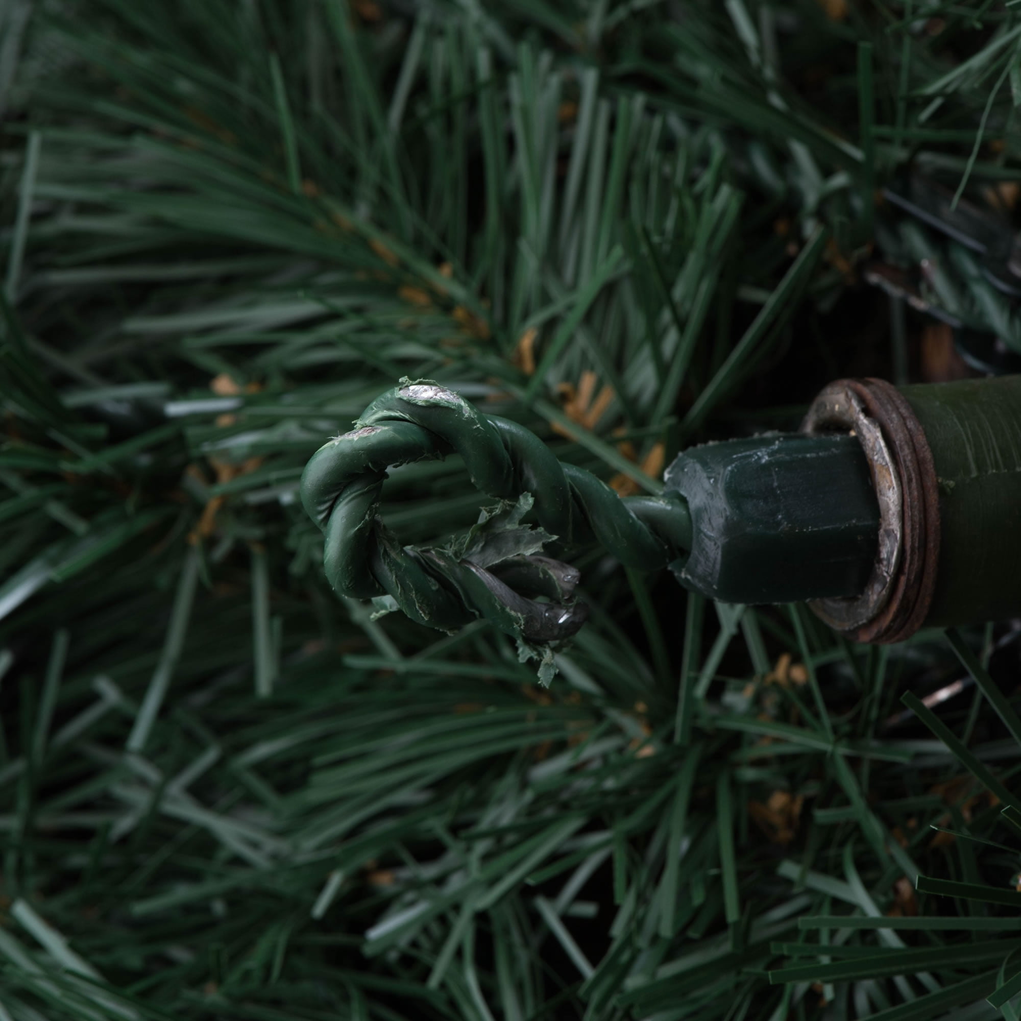 Vickerman 48" Oregon Fir Artificial Christmas Ceiling Tree, Warm White LED Wide Angle Lights - Image 3