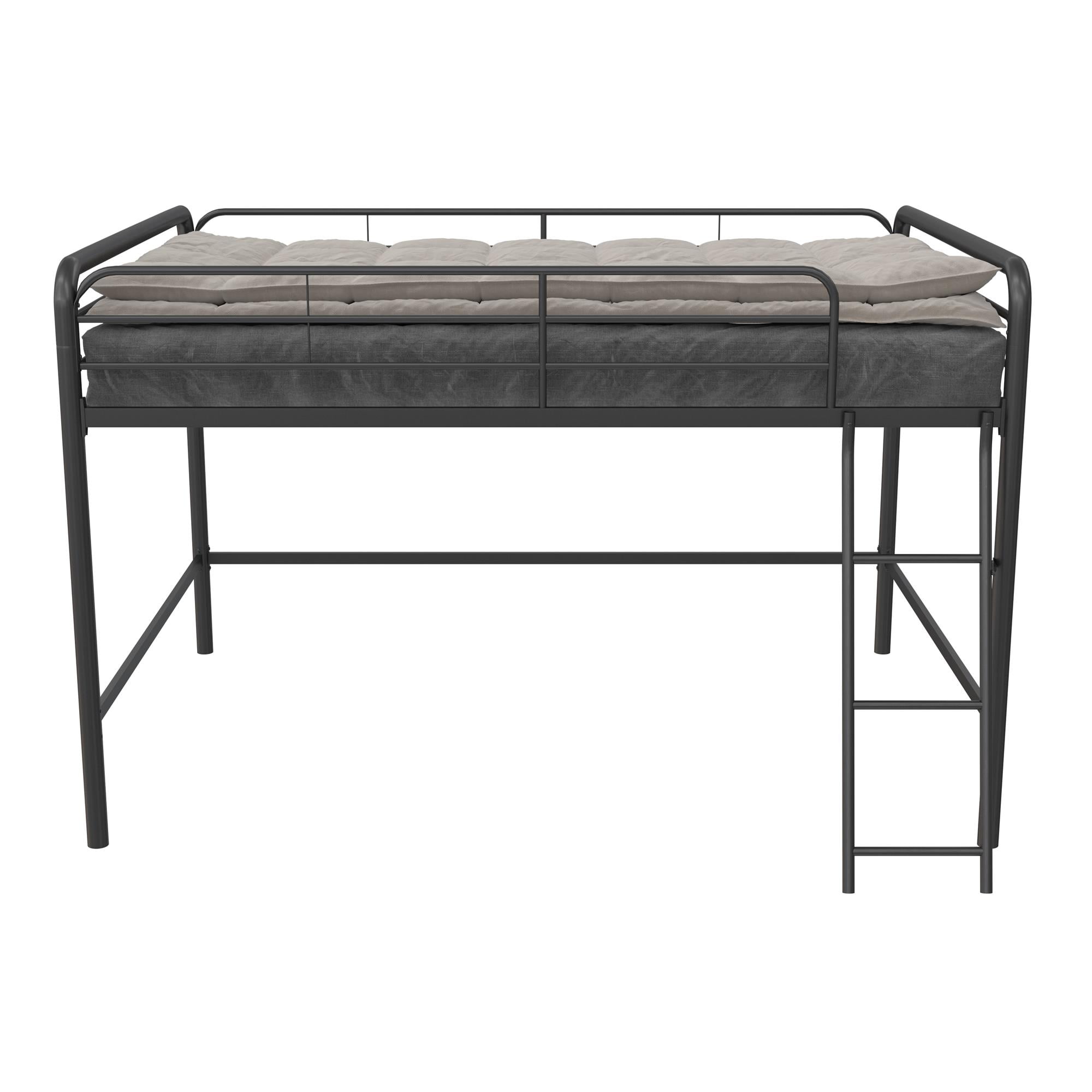 DHP Jett Junior Full Metal Loft Bed, Black - Image 6