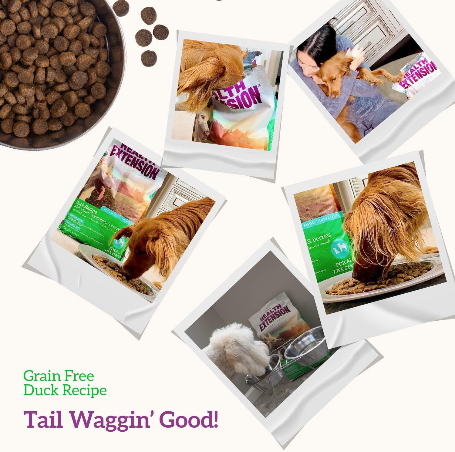 Health Extension Dry Dog Food Duck & Sweet Potato Recipe Whole Vegetable & Berries (23.5 Lb)| All Life Stages | Vitamins & Minerals | Sensitive Stomach - Image 5