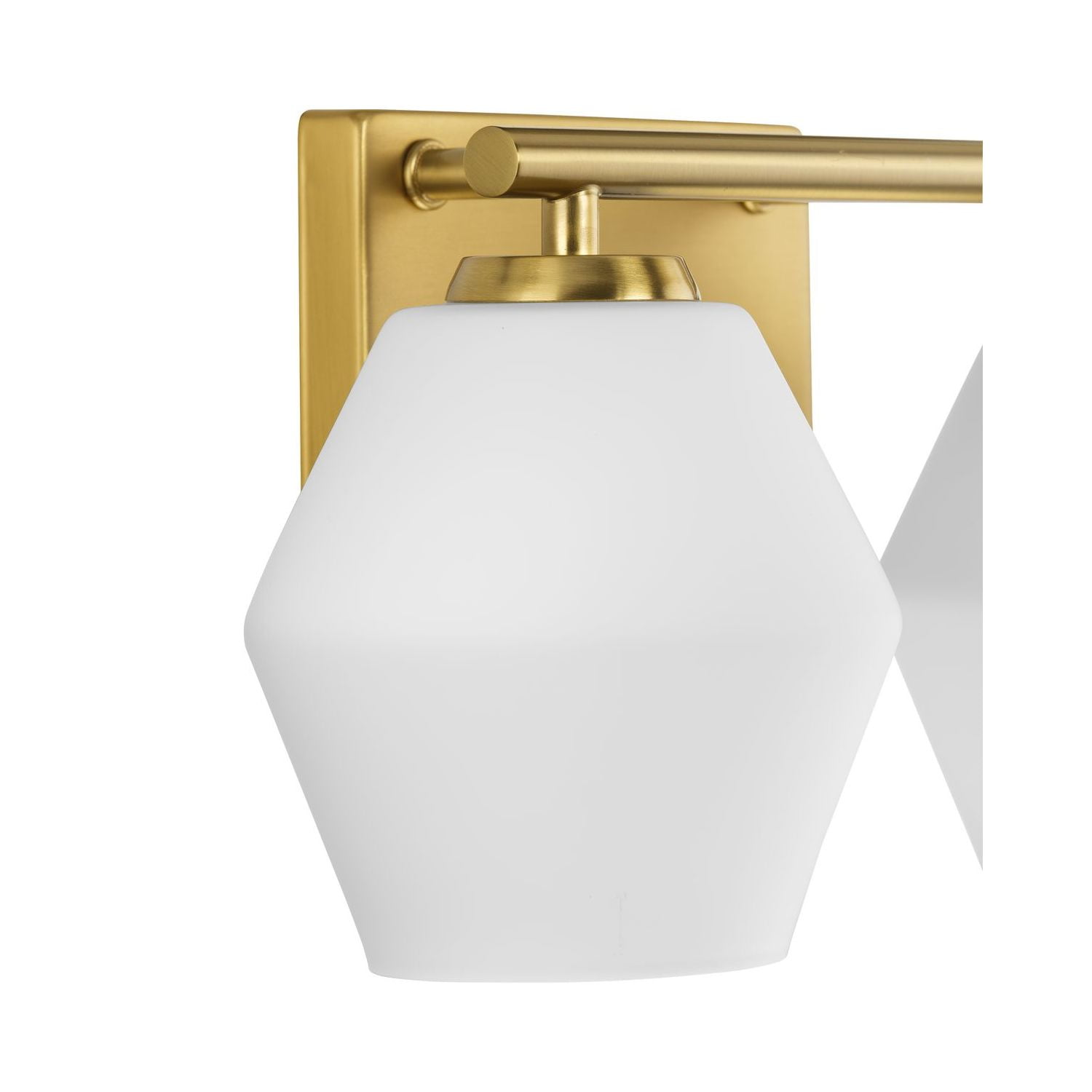 Copeland Collection Two-Light Brushed Gold Vanity Mid-Century Modern Vanity Light - Image 8