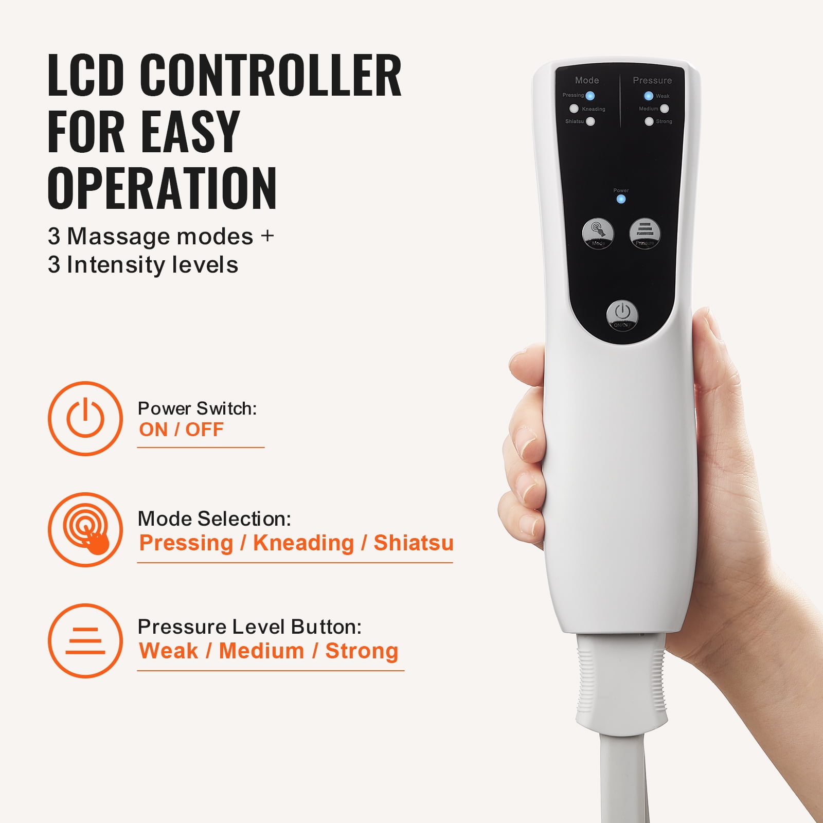 KFFKFF Full Leg Massager, Air Compression Leg Massager for Circulation Pain Relief, 3 Modes 3 Intensities, Reduce Swelling, Muscles Relaxation Gifts for Men Women - Image 9