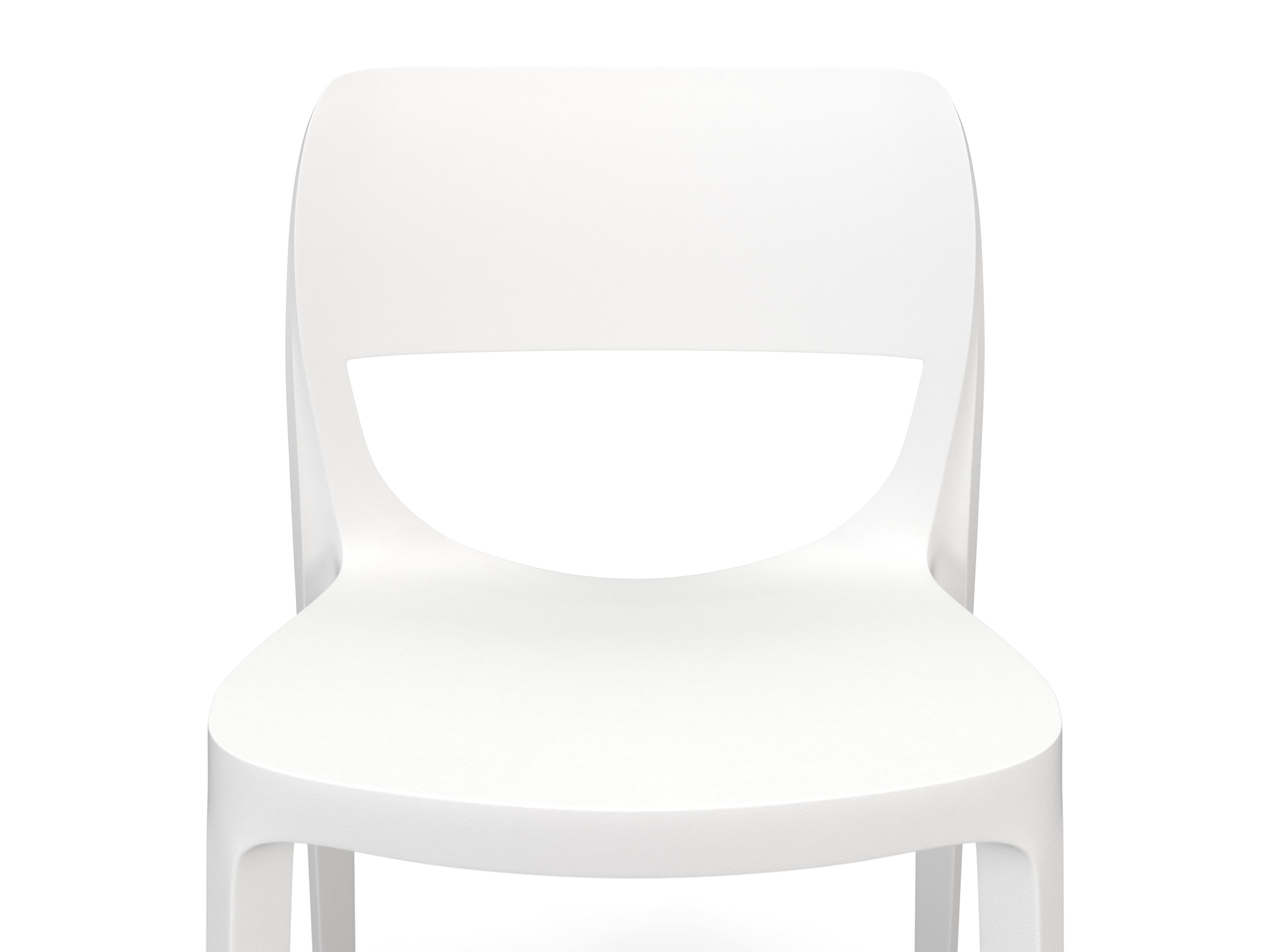 HON Basyx Prodigy Commercial-Grade 2-Pack Armless Stackable Chair, Indoor & Outdoor Chair, in White (BSXVL332WT) - Image 7