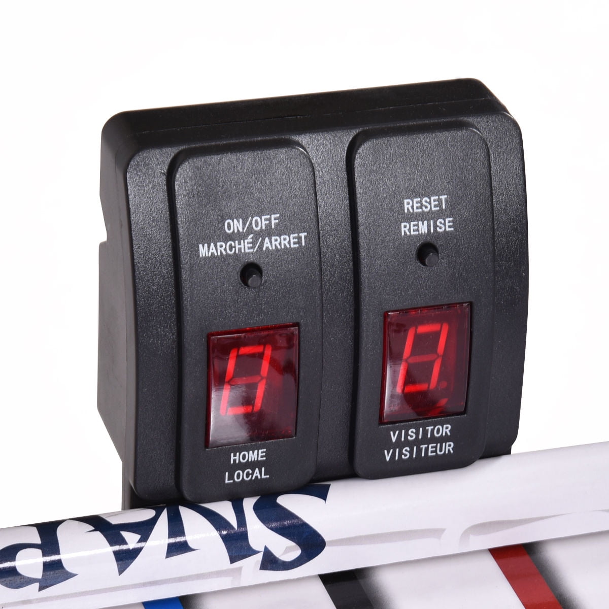 Costway 42''Air Powered Hockey Table Game Room Indoor Sport Electronic Scoring 2 Pushers - Image 2