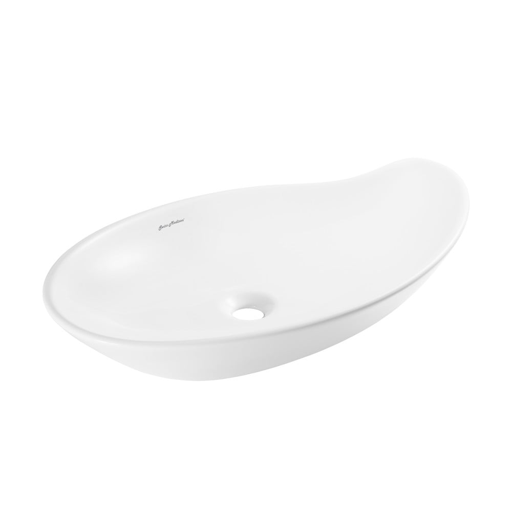 Daxton Glossy White Ceramic Specialty Vessel Sink 25.5 in - Image 10