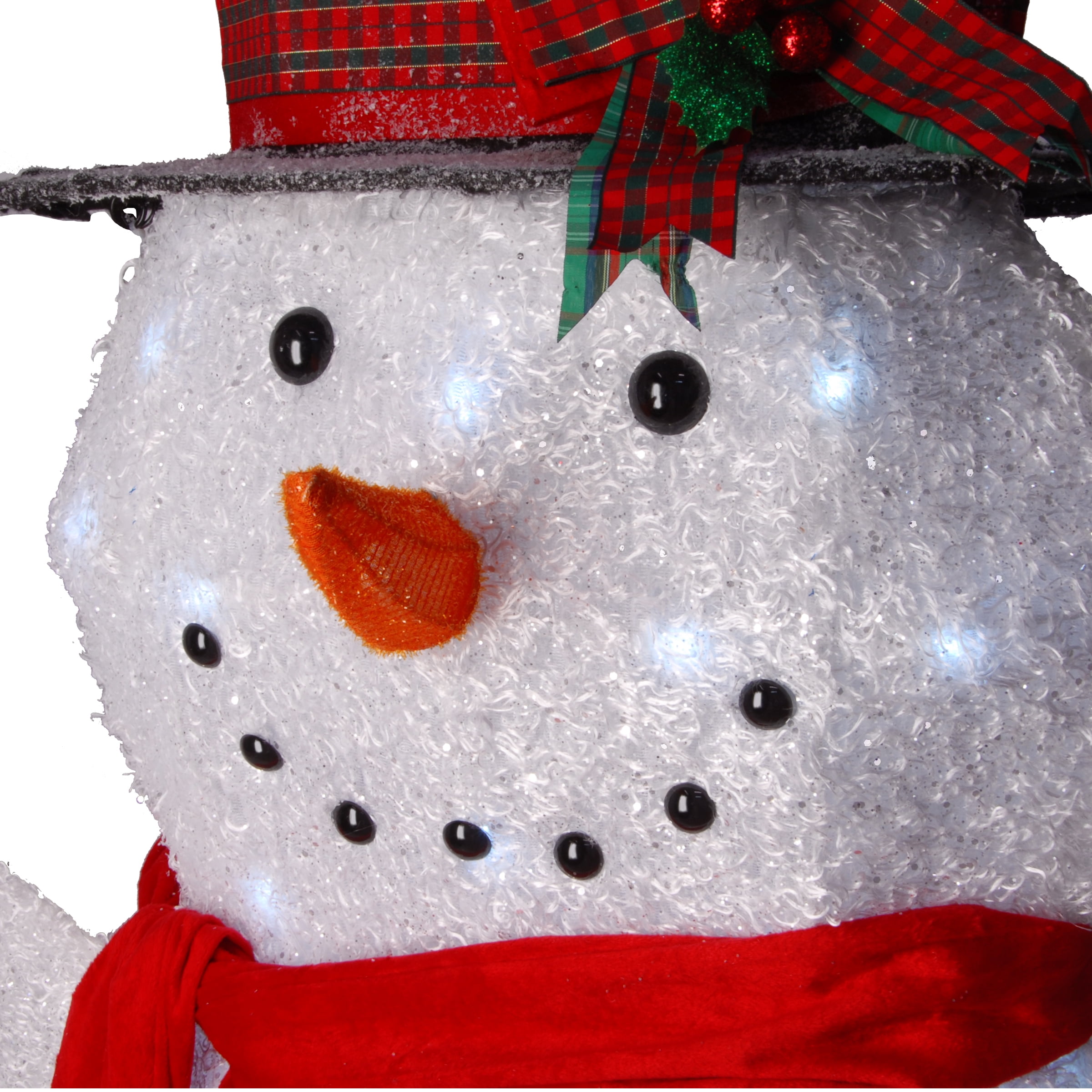 National Tree Company Pre-Lit Snowman, Cool White Lights, LED, Twinkling, 72 Inch, Indoor or Outdoor Use. - Image 3