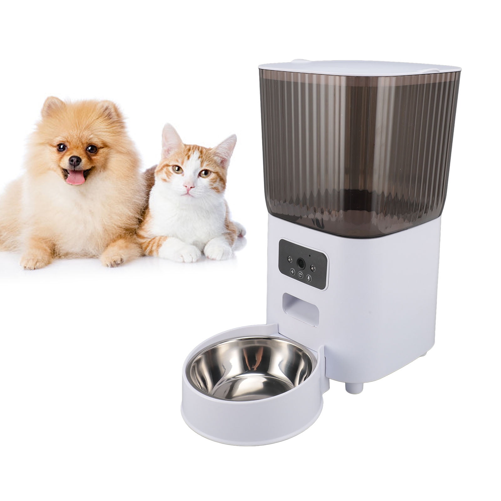 5L Automatic Cat Dog Feeder with Camera, App Control Smart Pet Feeder Food, HD Camera for Voice and Video Recording,Detachable for Easy Clean - Image 8
