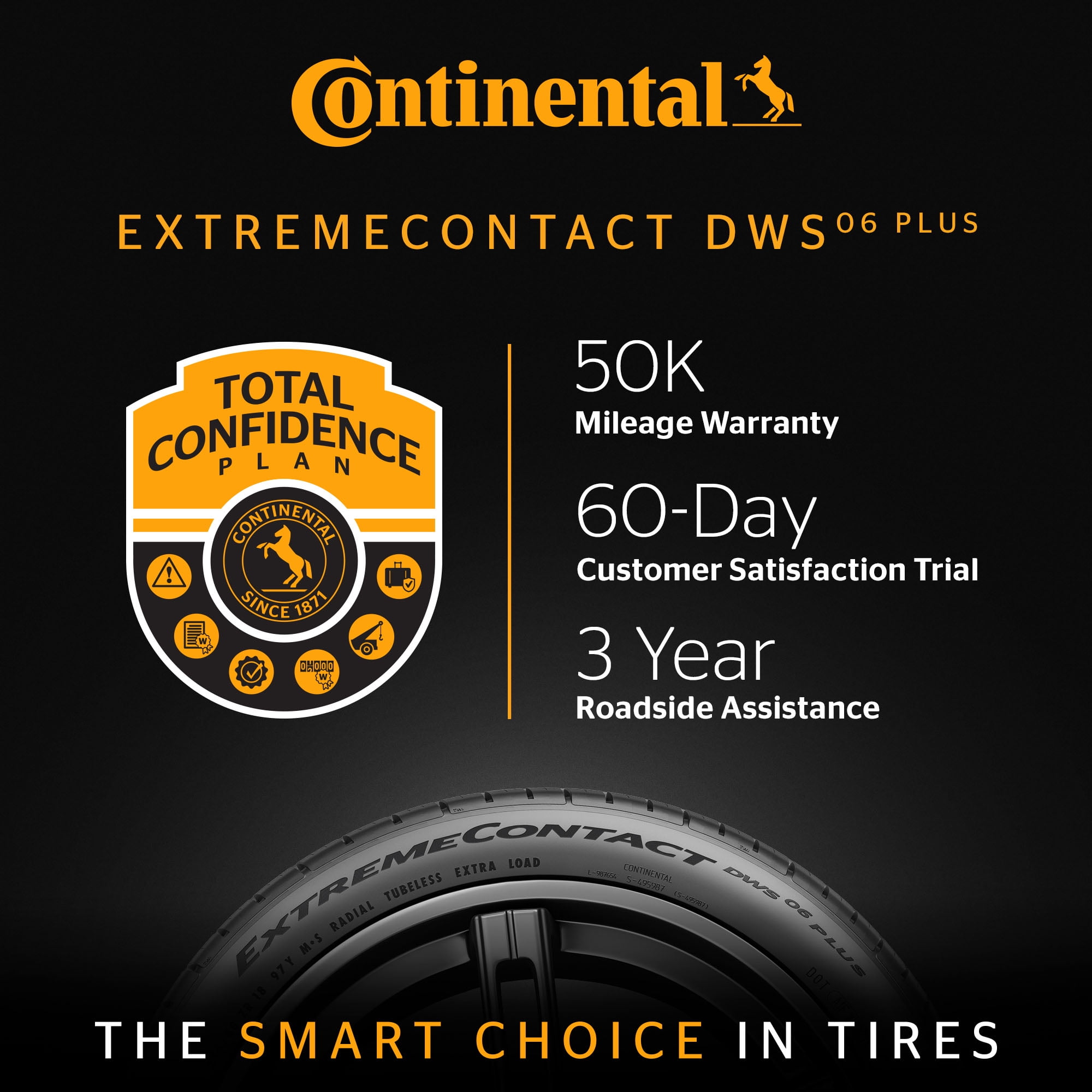 Continental ExtremeContact DWS06 PLUS UHP All Season 225/55ZR16 95W Passenger Tire - Image 7