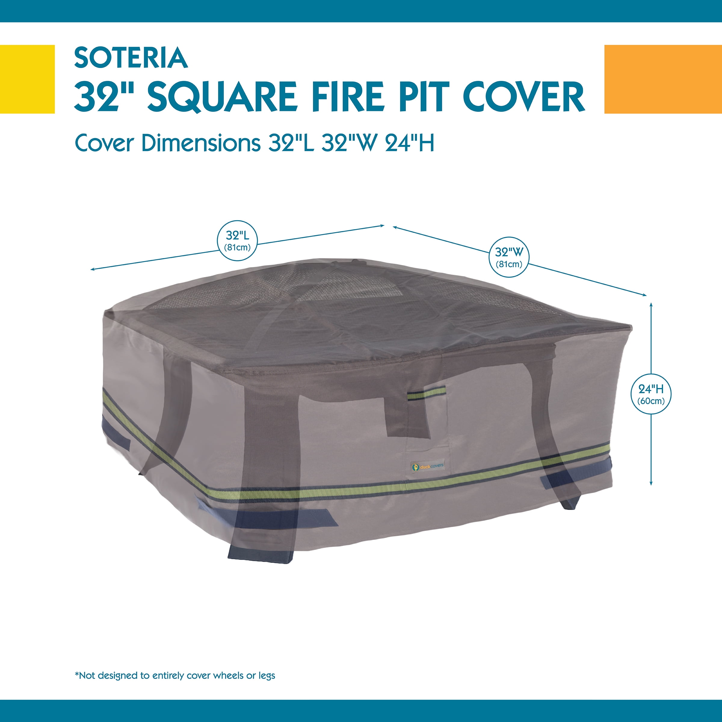 DUCKCOVERS® Soteria Waterproof Outdoor Fire Pit Cover - Image 2