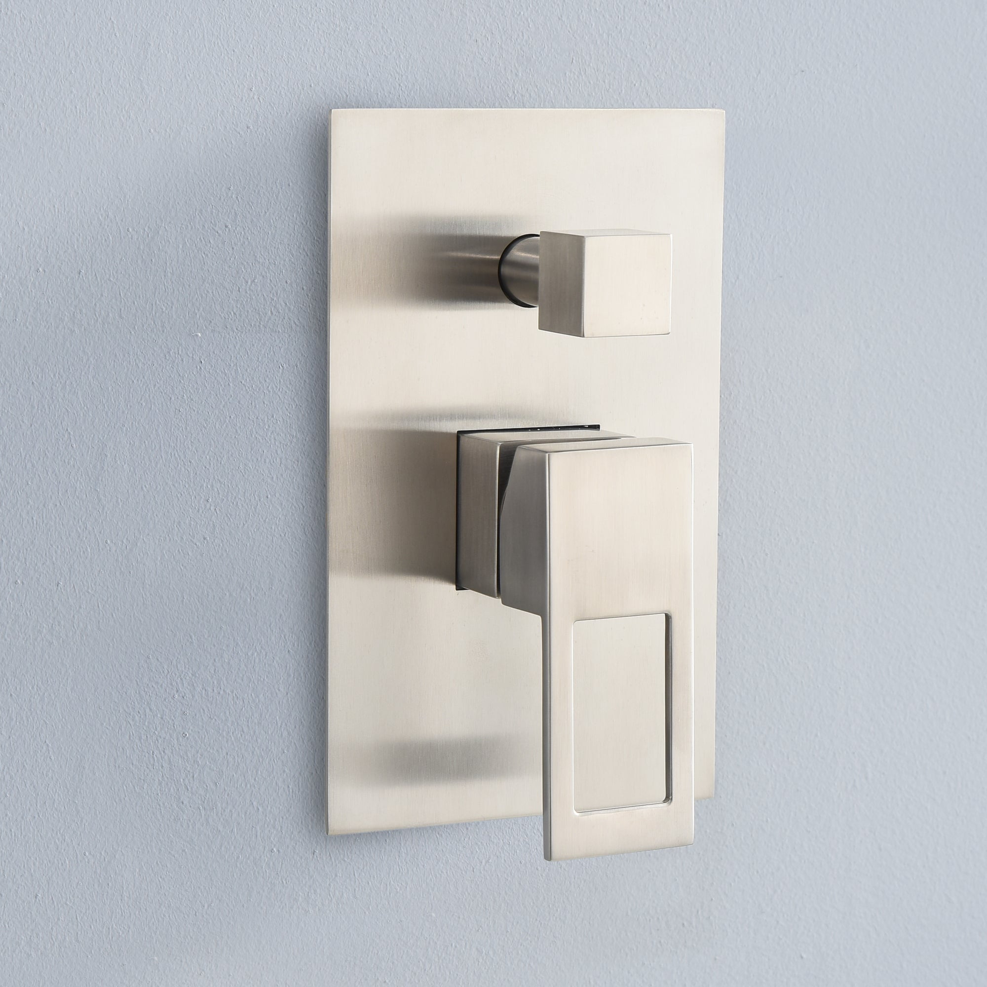 Shower System Brushed Nickel Tub Shower Combo Waterfall Spout Faucet with Pressure Balance Valve - Image 16