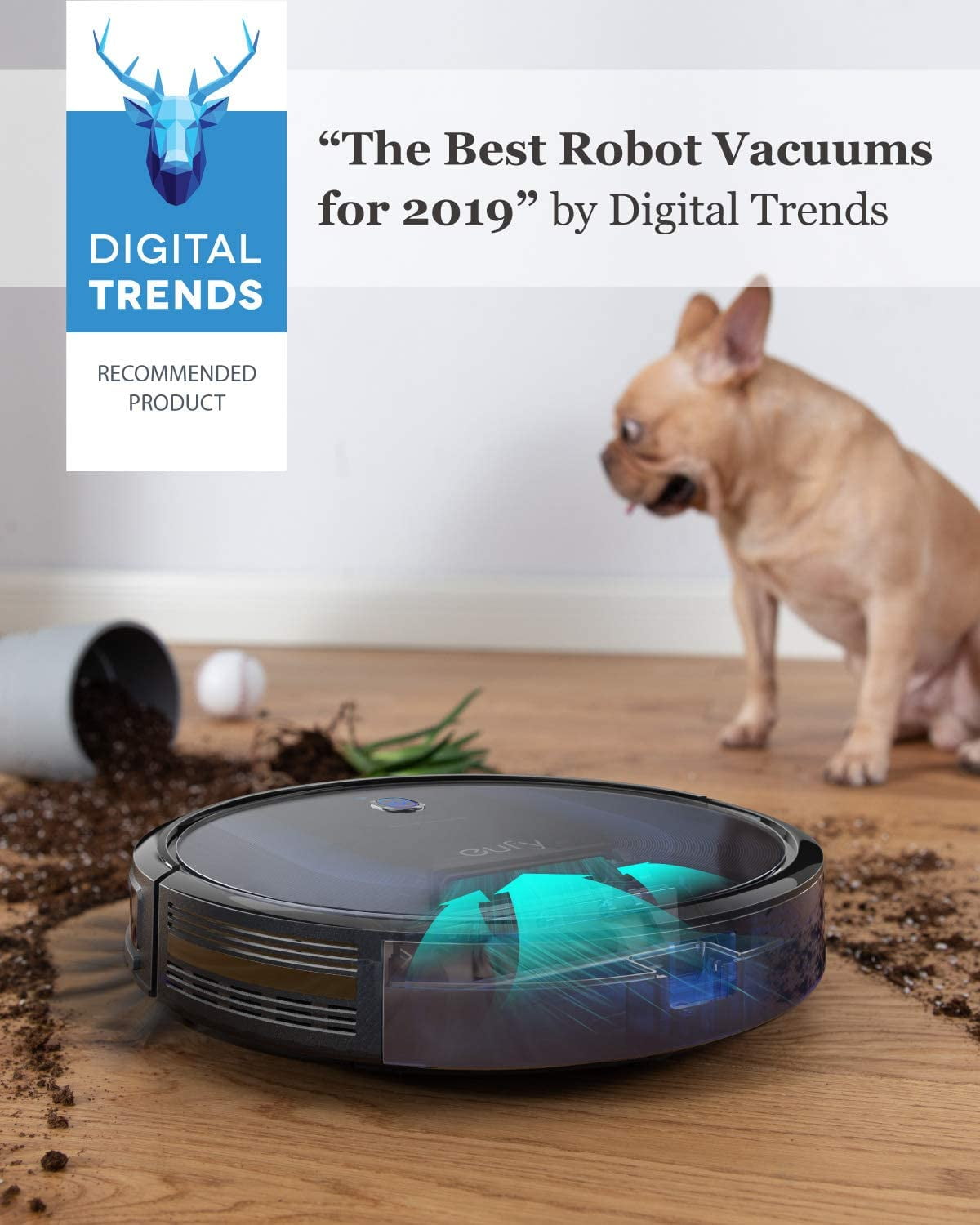 eufy BoostIQ RoboVac 15C MAX, Wi-Fi Connected, 2000Pa Suction, Robot Vacuum Cleaner - Image 2
