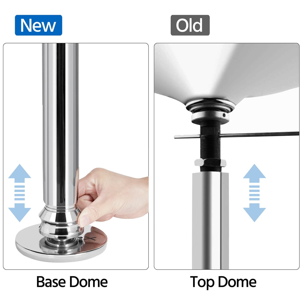 Alden Design Portable Stripper Dance Pole Height Adjustable Spinning Static Dancing Pole - Image 12