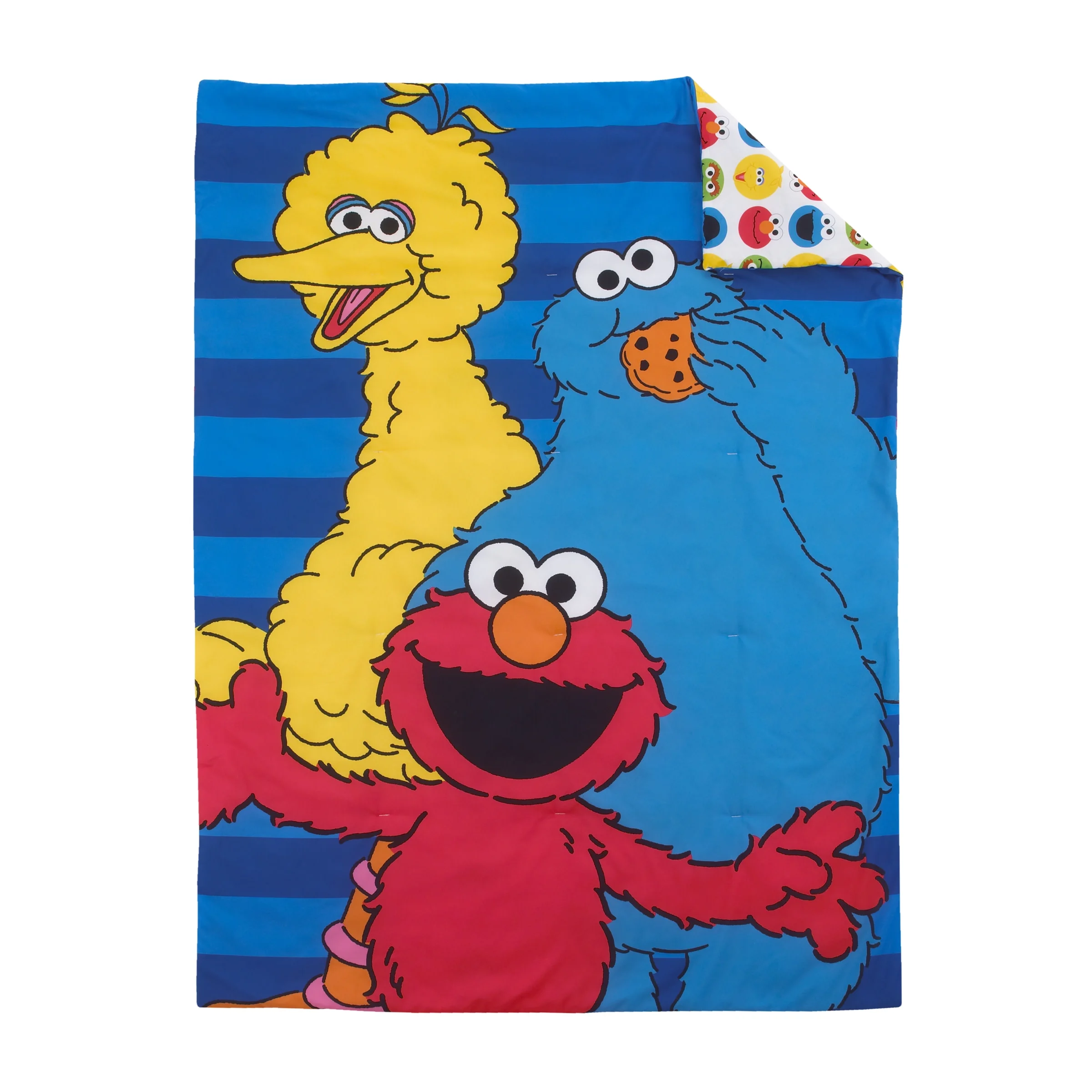 Sesame Street Sesame Street Best Friends Blue and Red 4 Piece Toddler Bedding Set - Image 7