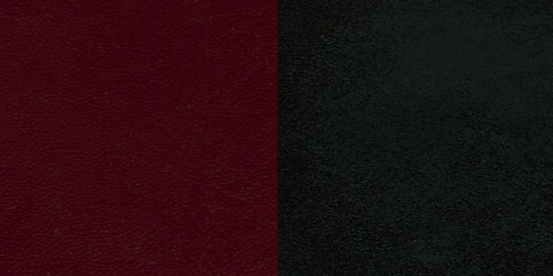 Flash Furniture HERCULES Series Black ''X'' Back Swivel Metal Barstool - Burgundy Vinyl Seat - Image 3