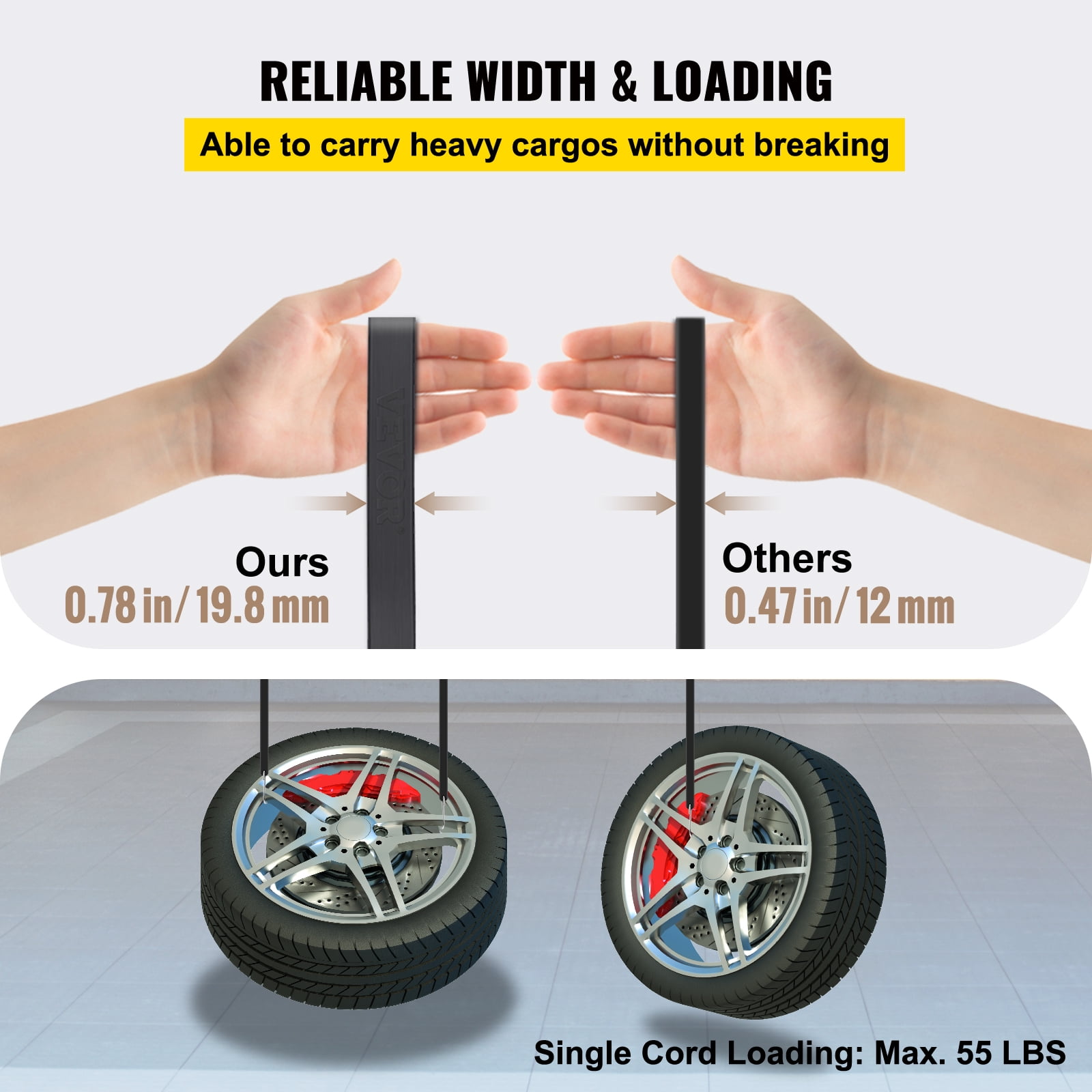 VEVOR Rubber Bungee Cords, 53 Pack 31" Long, Weatherproof EPDM Rubber Tie Down Straps with Crimped S Hooks, Heavy Duty Outdoor Tarp Straps for Securing Flatbed Trailers, Canvases, Cargo, and More - Image 7