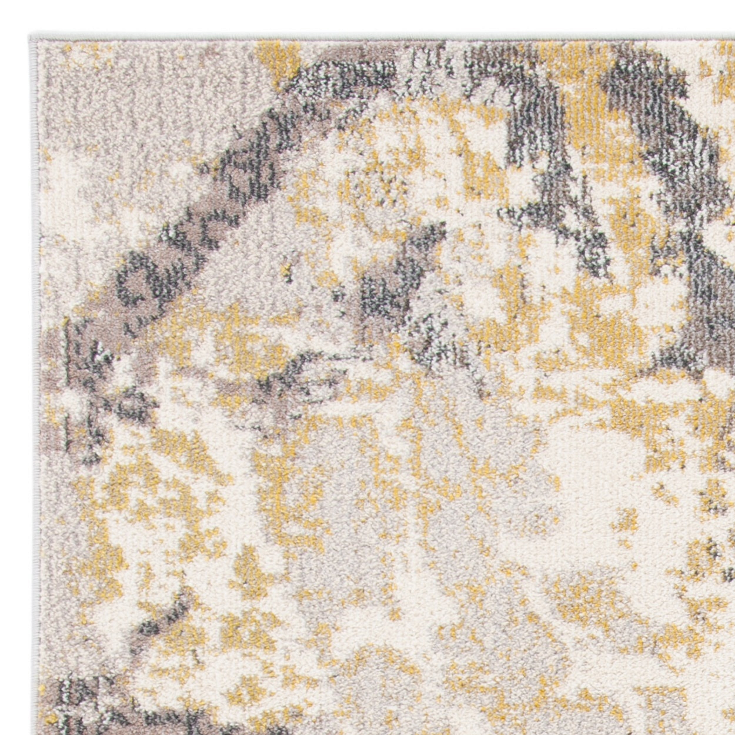 SAFAVIEH Madison Seanan Abstract Area Rug, Ivory/Grey, 5'3" x 7'6" - Image 5