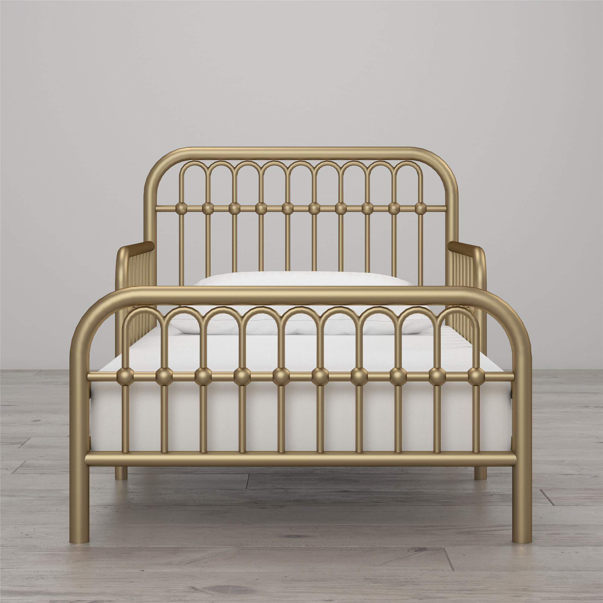 Little Seeds Monarch Hill Ivy Metal Toddler Bed, Gold - Image 3