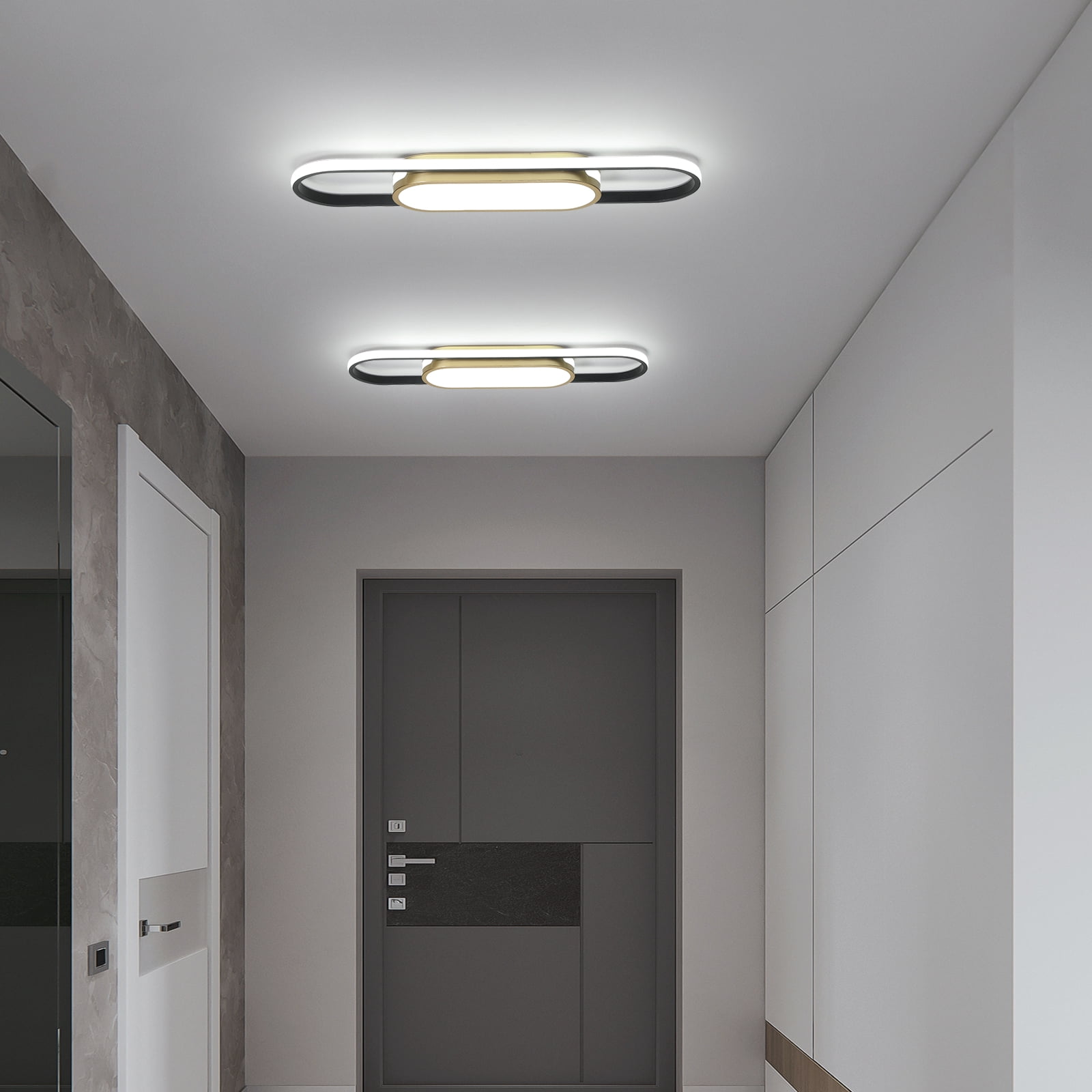 Garwarm Modern LED Flush Mount Ceiling Lights Dimmable LED Ceiling Lamp with Remote Control 40W Acrylic Linear Ceiling Lighting Fixtures for Living Room Dining Kitchen Bedroom (3000-6500K) - Image 12