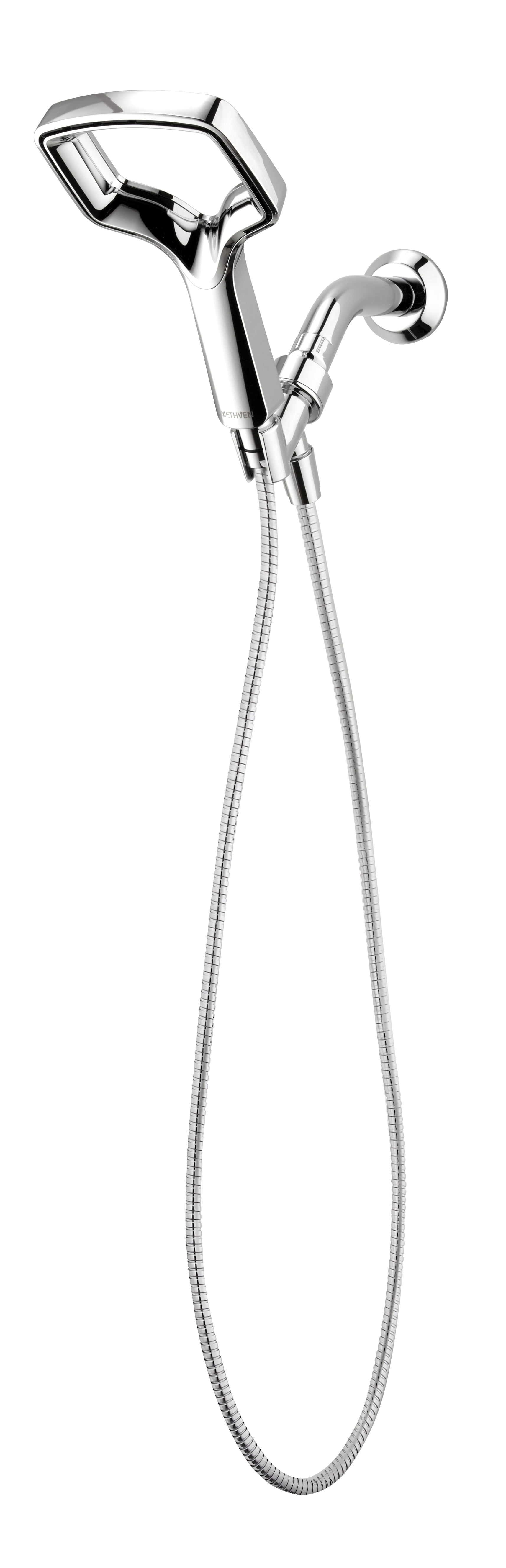 Methven Rua Handheld Shower Head 28% Less Water 1.8 GPM Water Saving Satinjet Patented Technology, with Hose and Adjustable Shower Arm Mount (meet 2018 California Energy Commission regulation) - Image 5