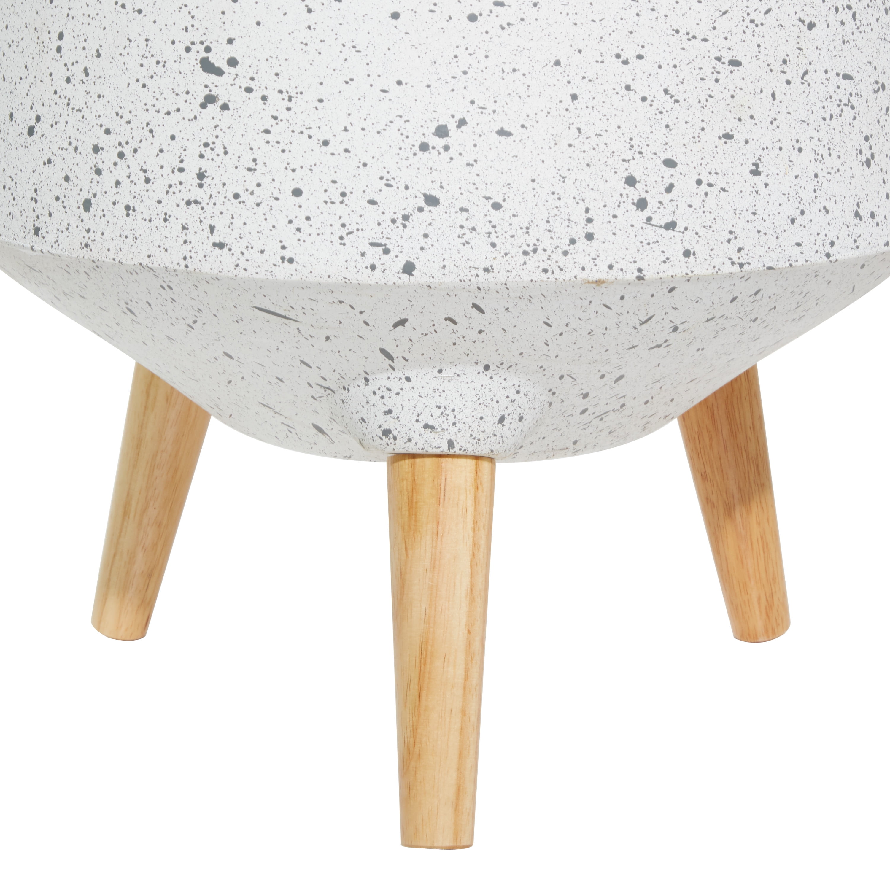 DecMode 11 In. Planter, MGO, White, 2 - Pieces - Image 4