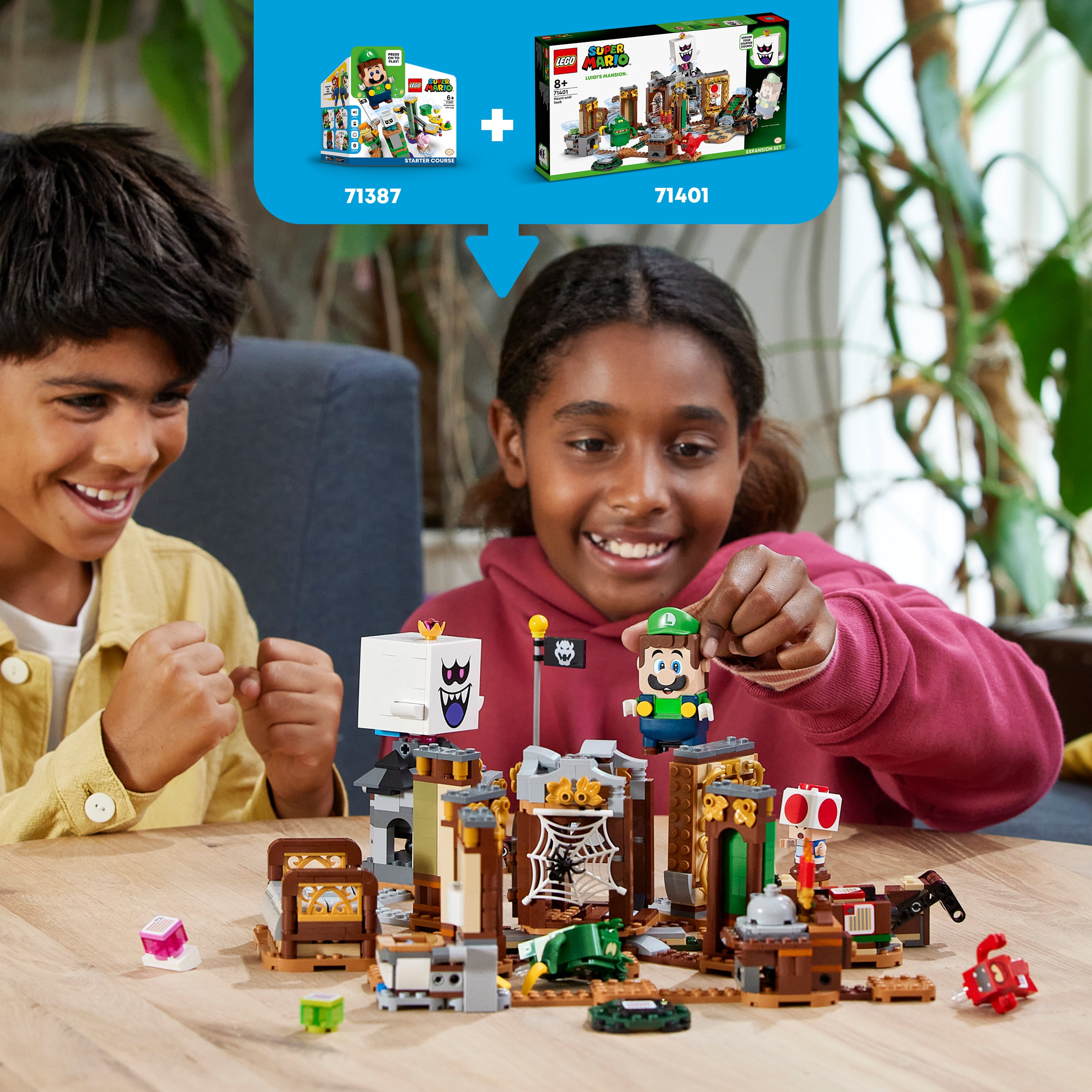 LEGO Super Mario Luigi’s Mansion Haunt-and-Seek Expansion Set 71401 Toy Building Kit for Kids Aged 8 and up (877 Pieces) - Image 2