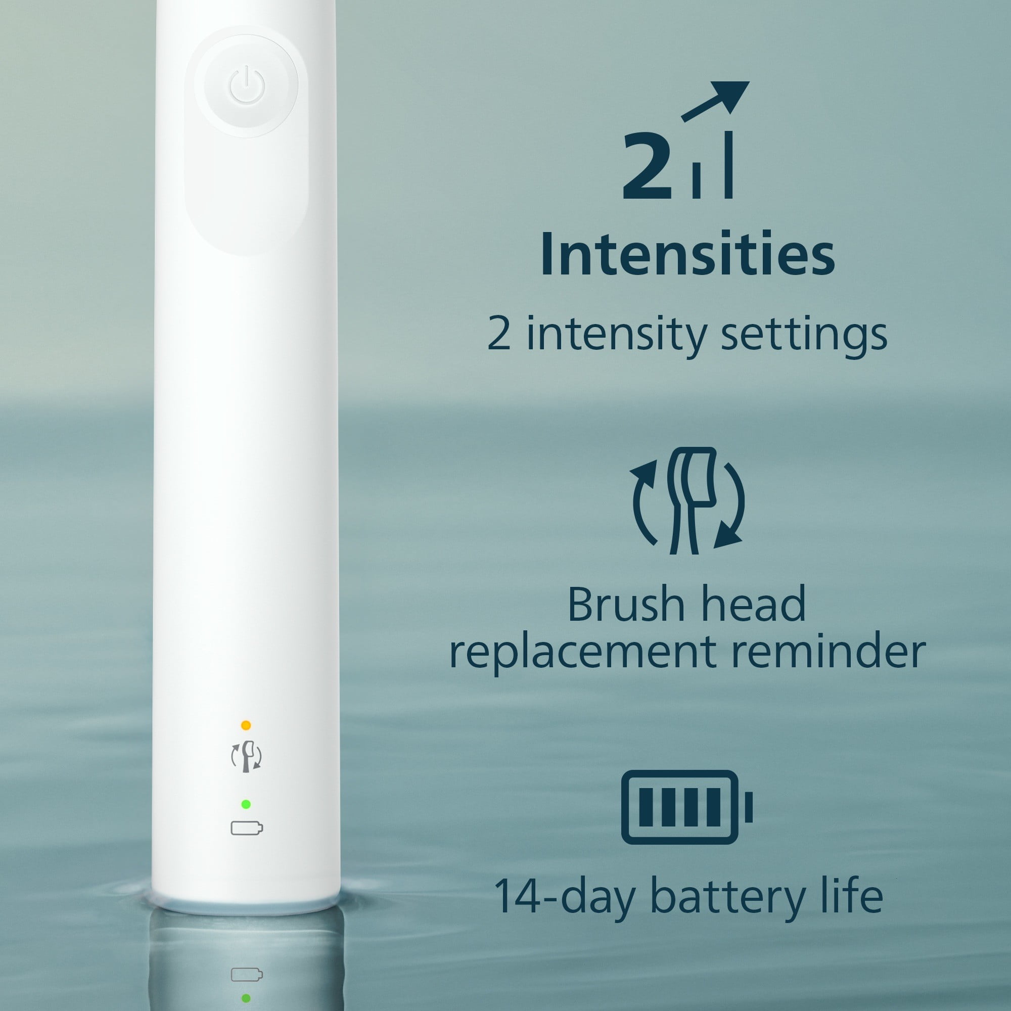 Philips Sonicare 4300 Series Electric Toothbrush - Sonic Toothbrush with Advanced Sonic Technology, Pressure Sensor, Two Intensity Settings, Smartimer & Quadpacer, Travel Case, White, Model HX3684/23 - Image 8
