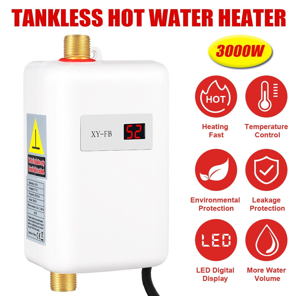 JAHY2TECH Electric 110 Volts 3000 Watts Water Heater for Kitchen, 20 x 10.5 x 6.5 cm - Image 3