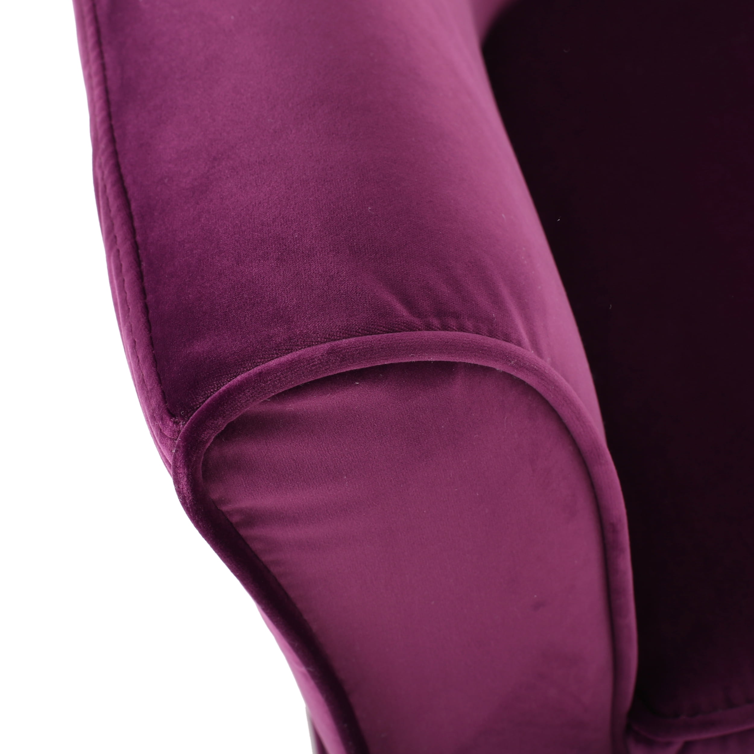 Noble House Celeste Velvet Swivel Chair with Loose Cover, Fushsia(Red) - Image 6