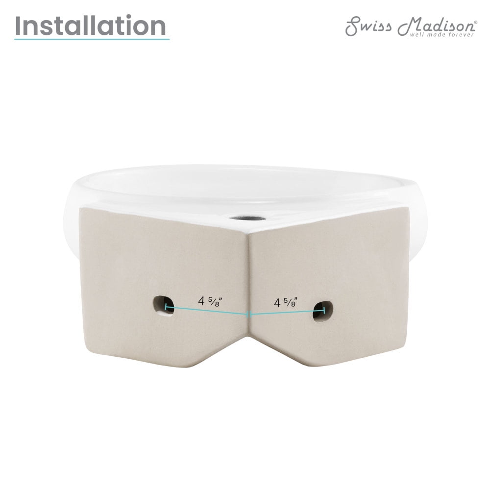 Plasir Corner Wall Hung Sink - Image 5