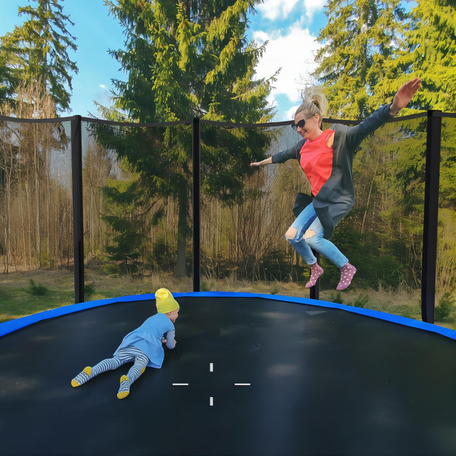 Vebreda 10ft Trampoline for Kids with Safety Enclosure Net & Ladder - Outdoor Blue Bounce Play for Children Ages 3-12 - Image 6