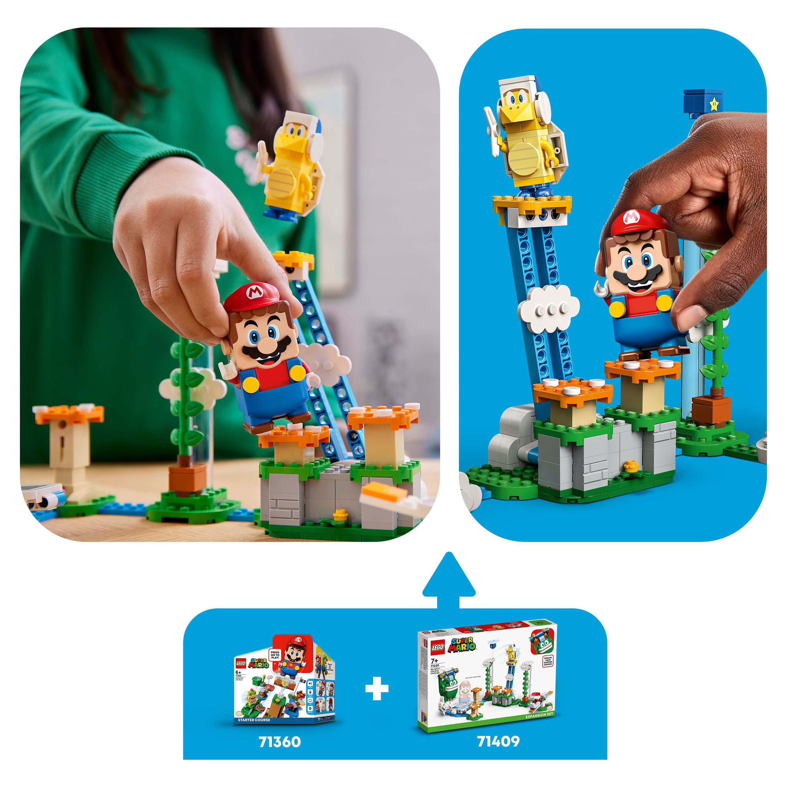 LEGO Super Mario Big Spike’s Cloudtop Challenge Expansion Set 71409, Collectible Toy for Kids with 3 Figures including Boomerang Bro and Piranha Plant - Image 4