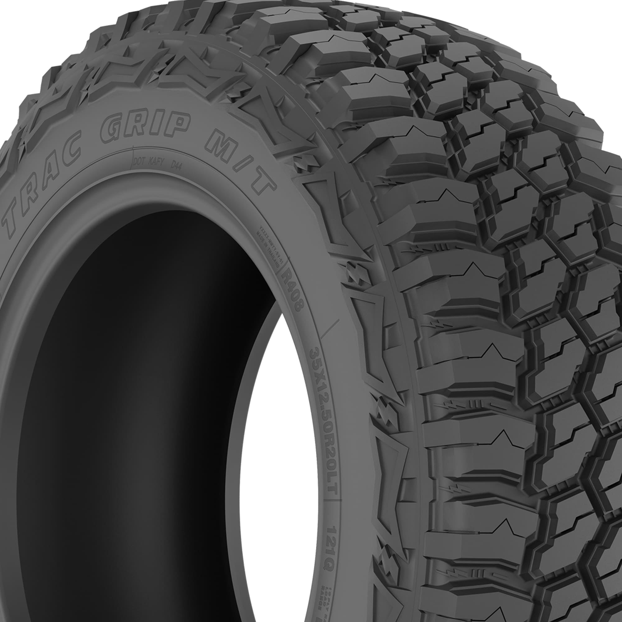 Thunderer Trac Grip M/T R408 Mud Terrain LT235/75R15 104/101Q C Light Truck Tire - Image 2