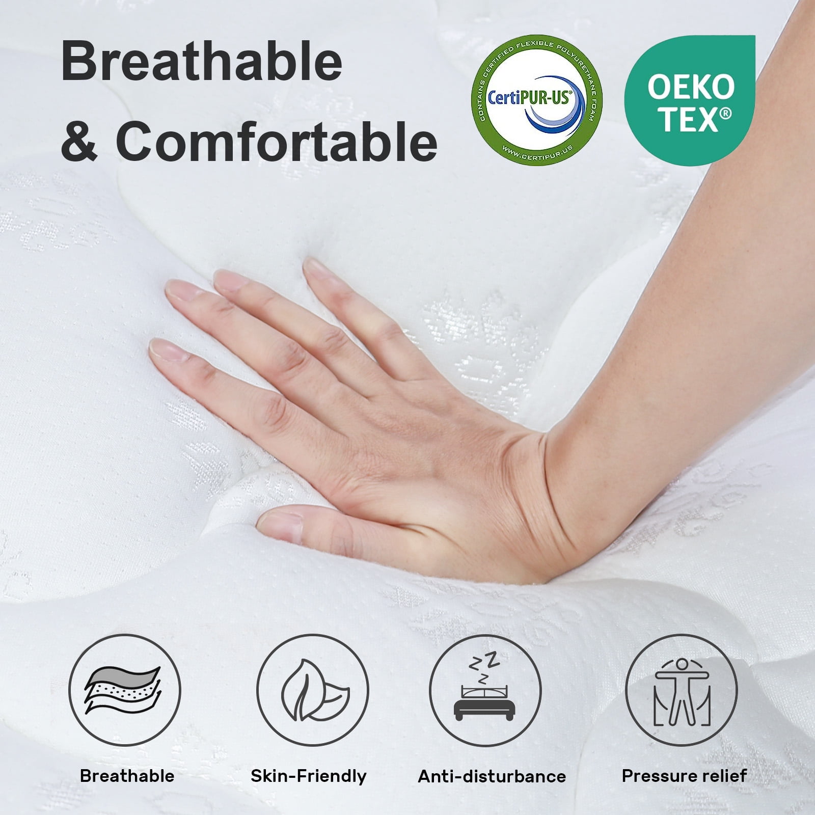 King Mattress, 10 Inch Mattress King Size, Individual Pocket Spring and Foam Mattress in a Box - Image 4