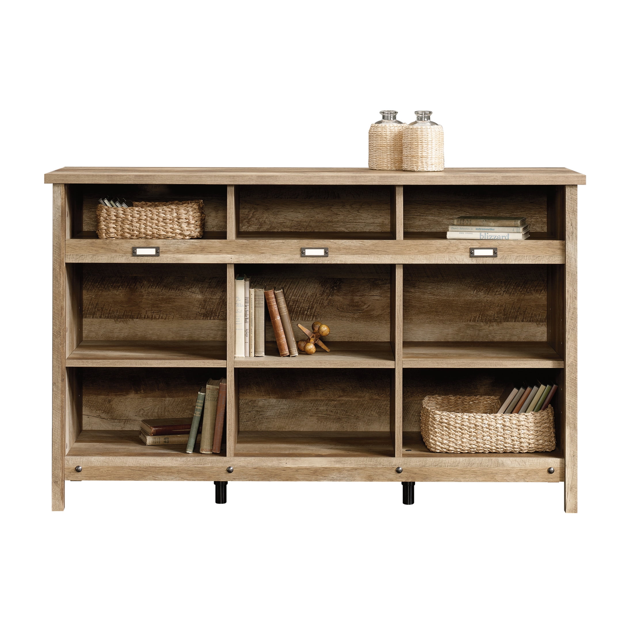 Sauder Adept 9 Cubby Storage Unit, Craftsman Oak Finish - Image 9