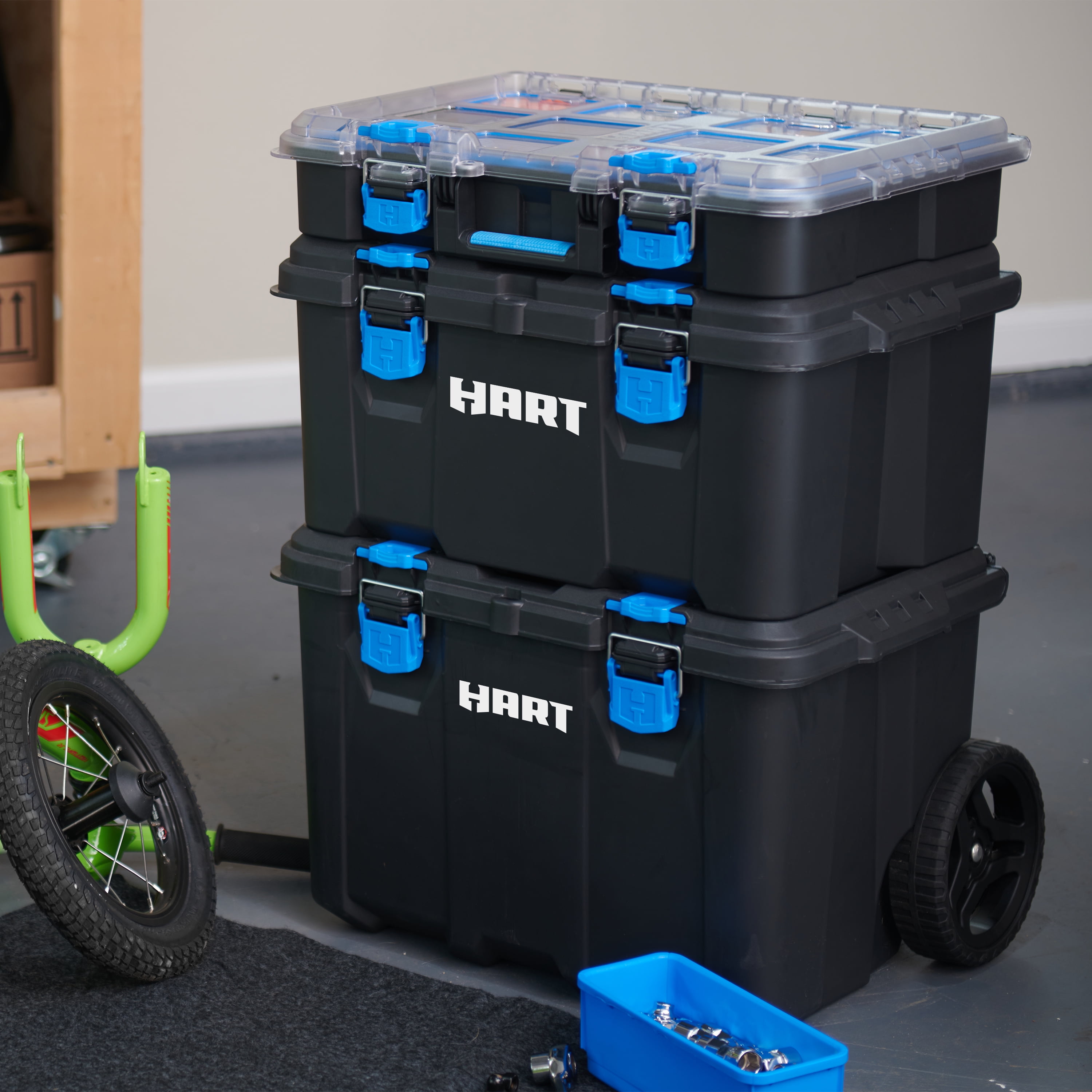 HART Stack System, Mobile Tool Storage and Organization, Black & Blue - Image 4